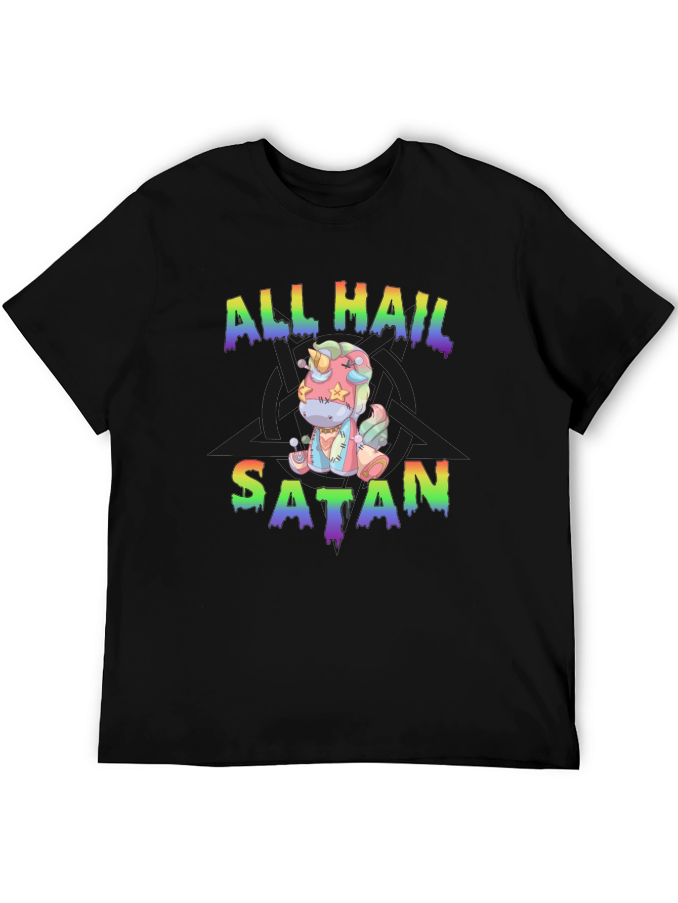 All Hail Satan Unicorn T-Shirt