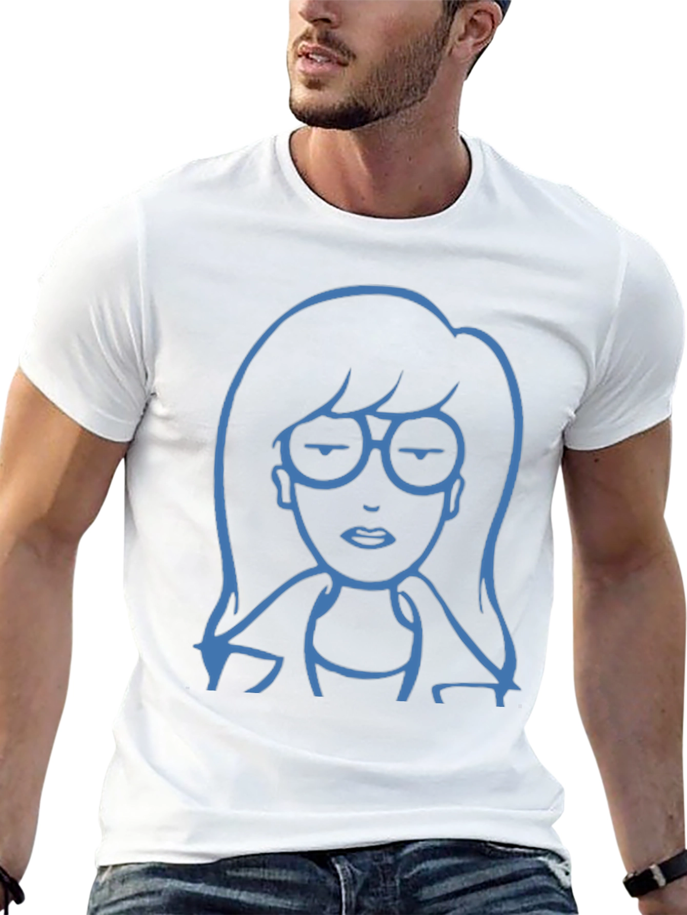 Daria Cartoon Graphic T-Shirt - Black