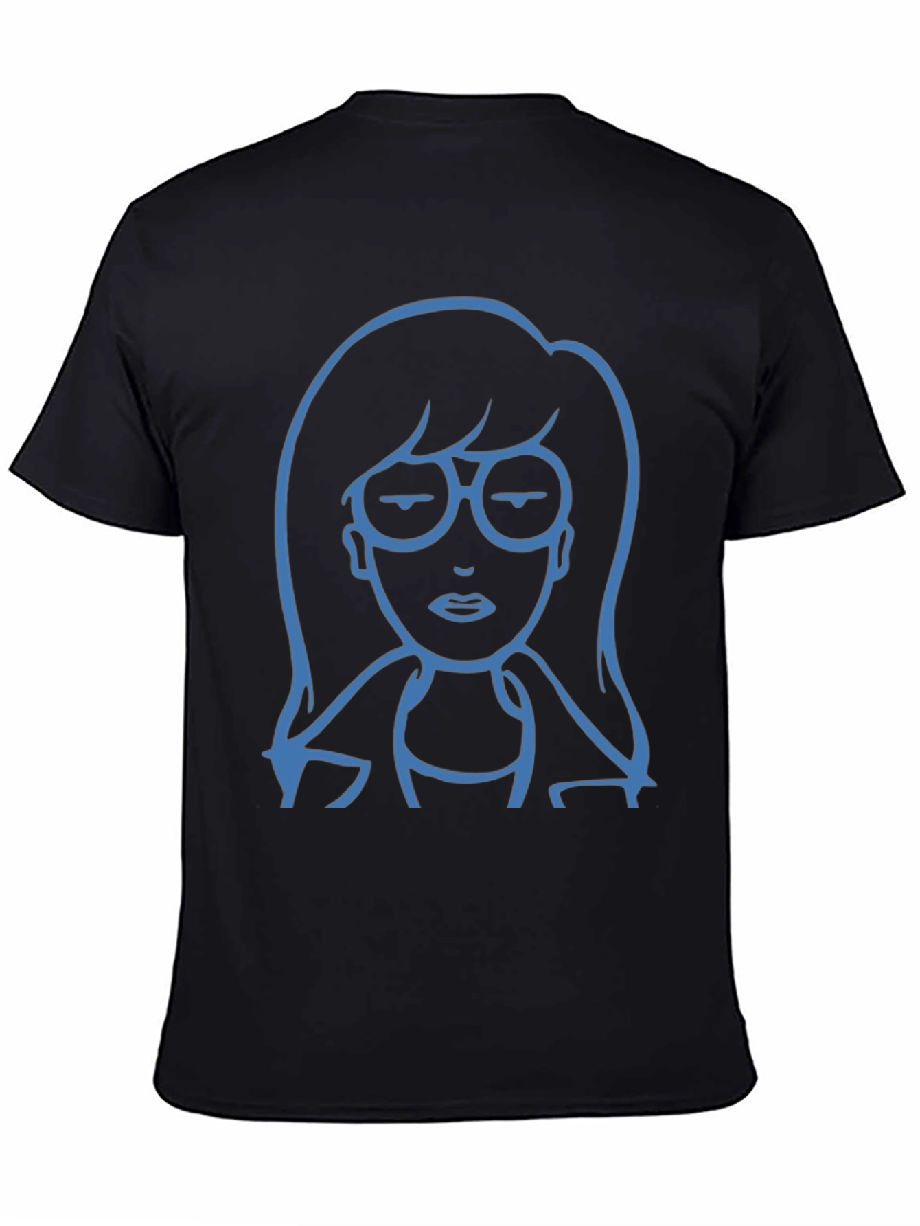 Daria Cartoon Graphic T-Shirt - Black