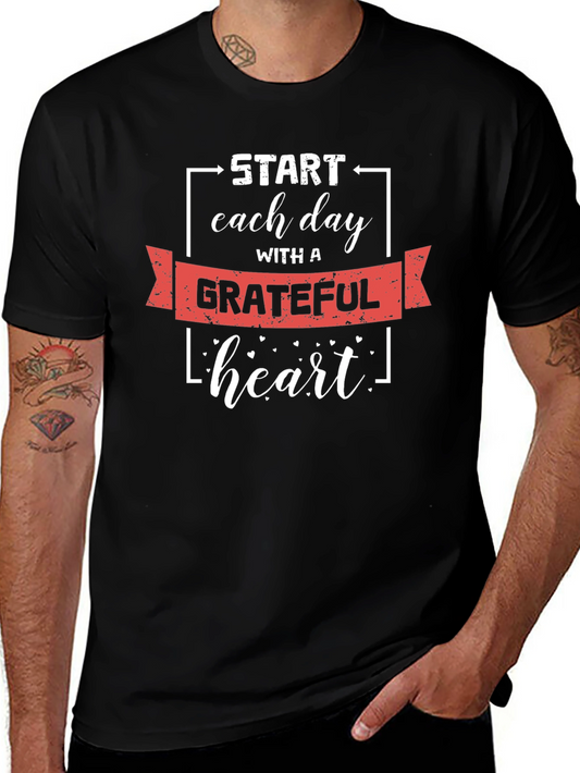 Grateful Heart Black T-Shirt