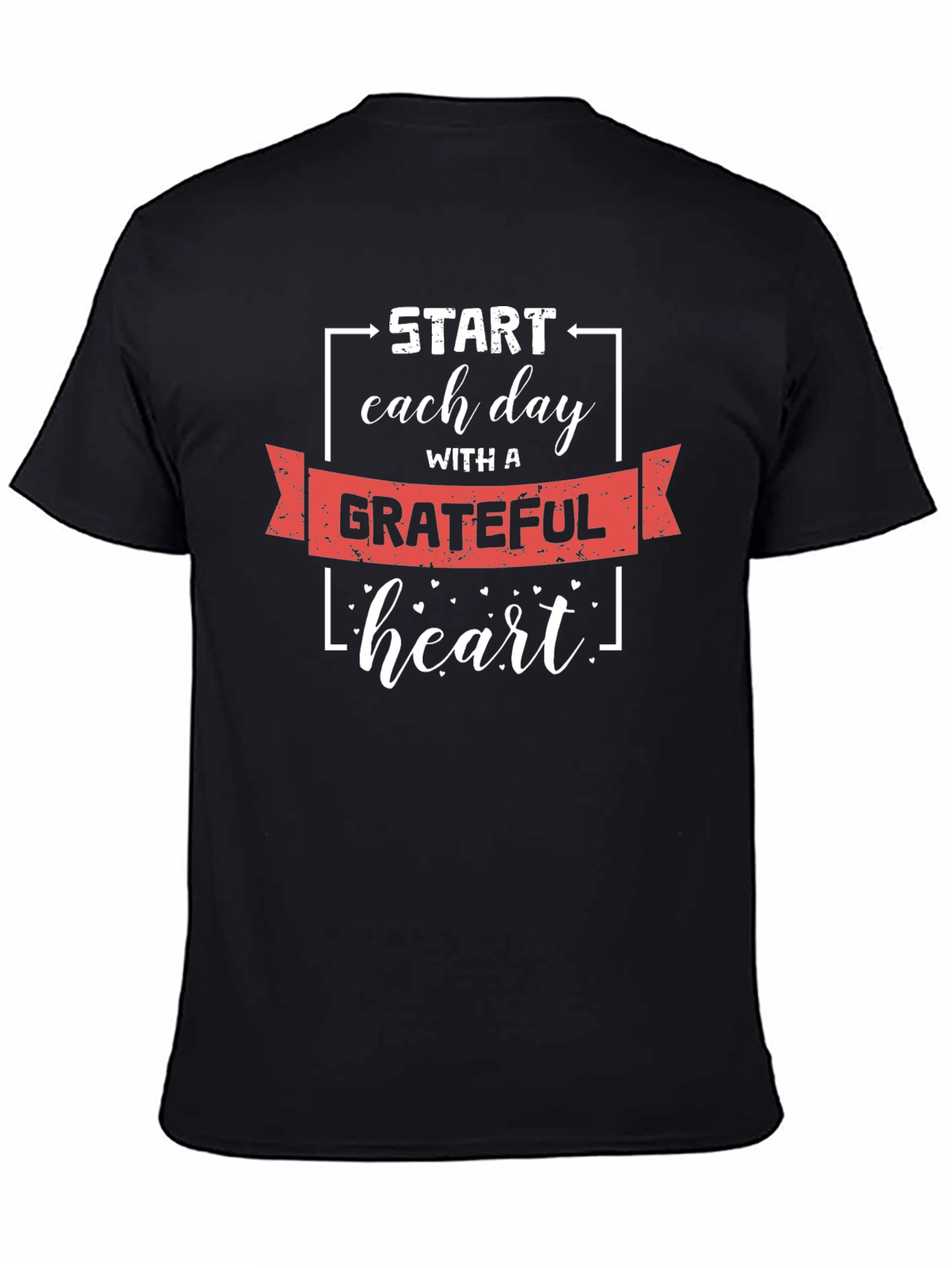 Grateful Heart Black T-Shirt
