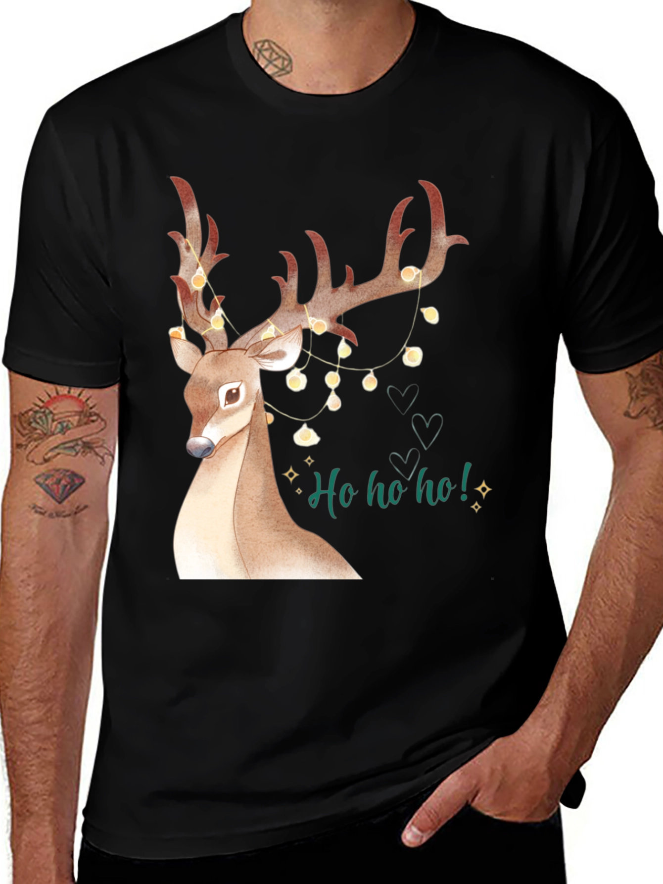 Festive Reindeer Christmas T-Shirt