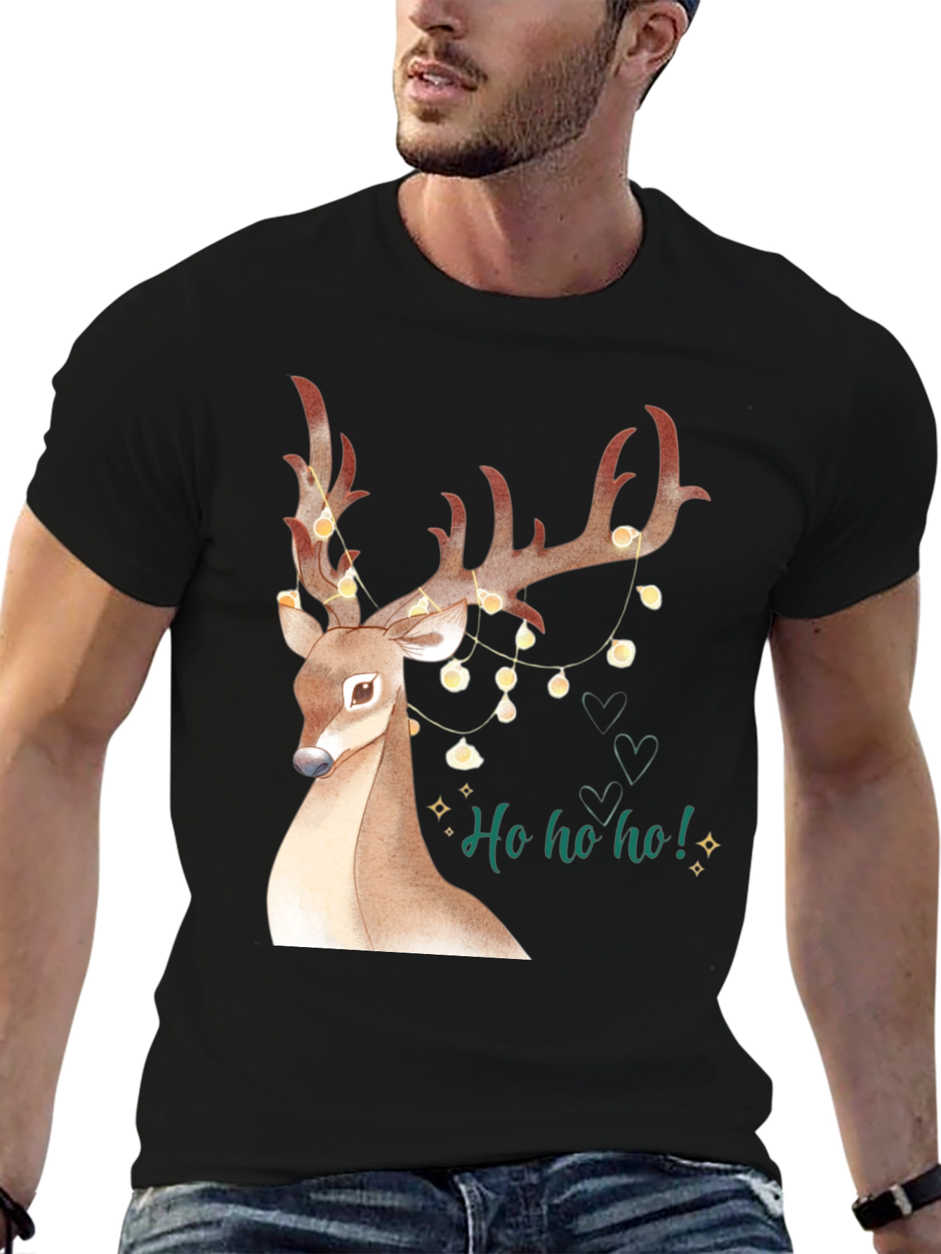 Festive Reindeer Christmas T-Shirt