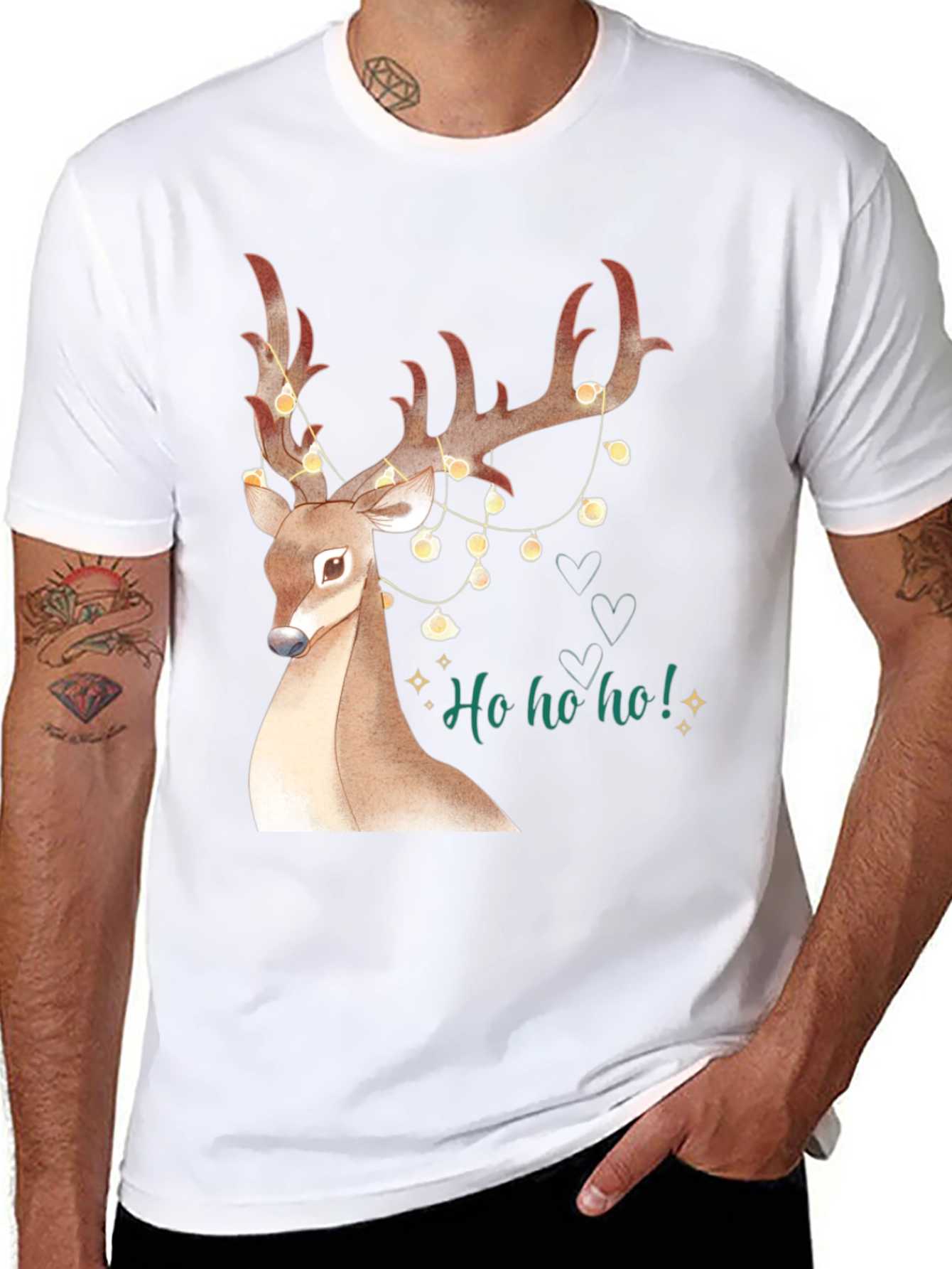 Festive Reindeer Christmas T-Shirt