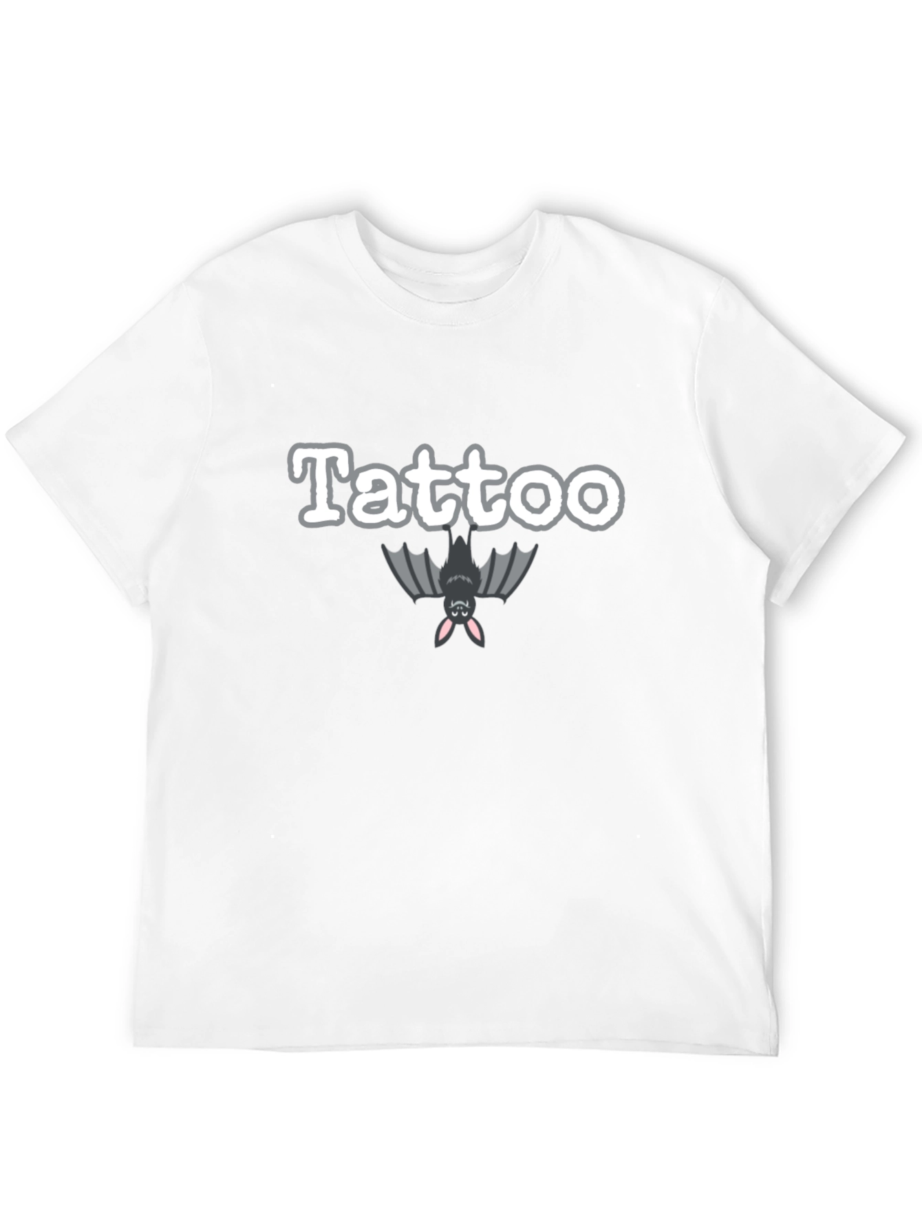 Tattoo Bat Graphic Black T-Shirt