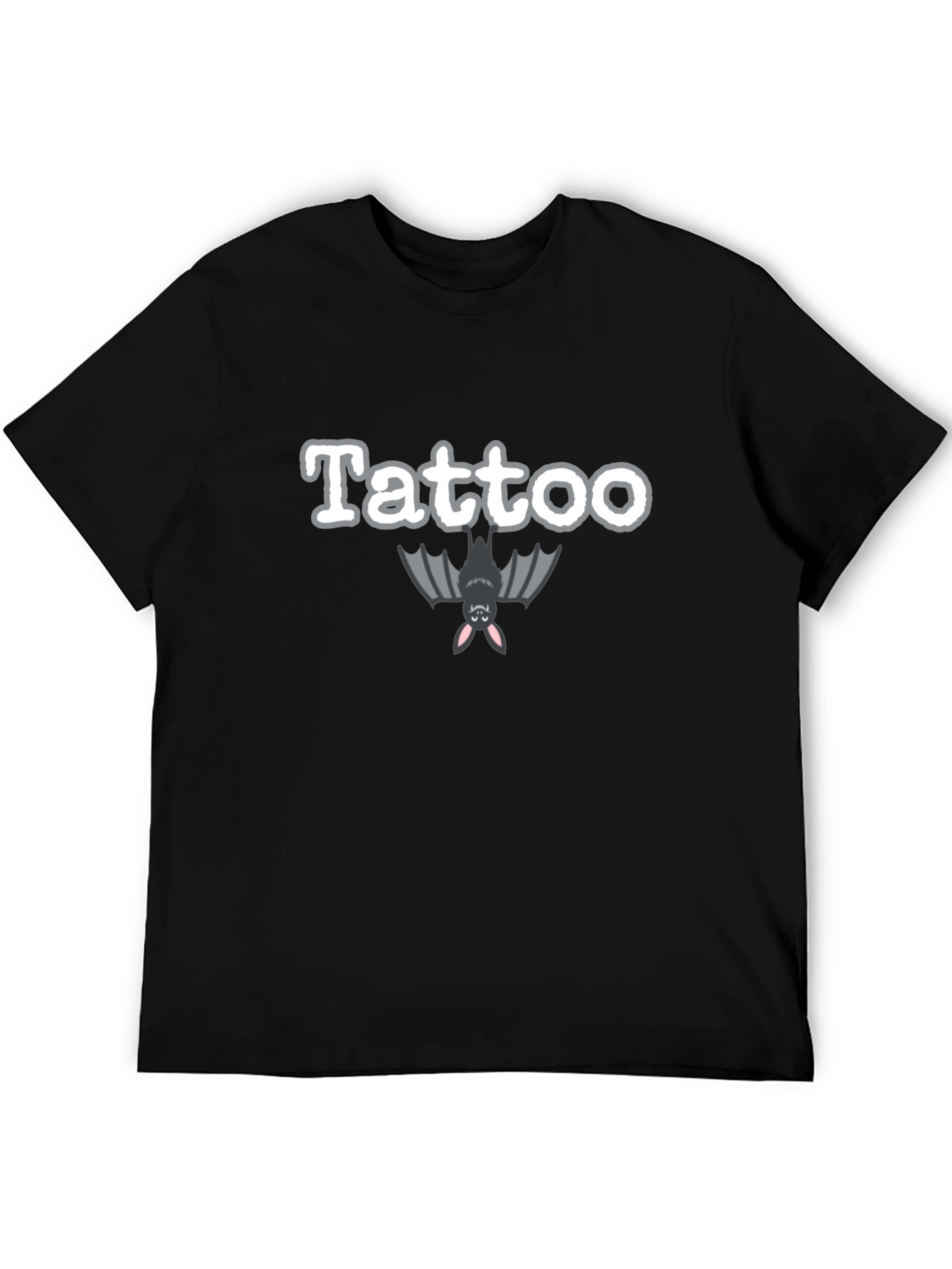 Tattoo Bat Graphic Black T-Shirt