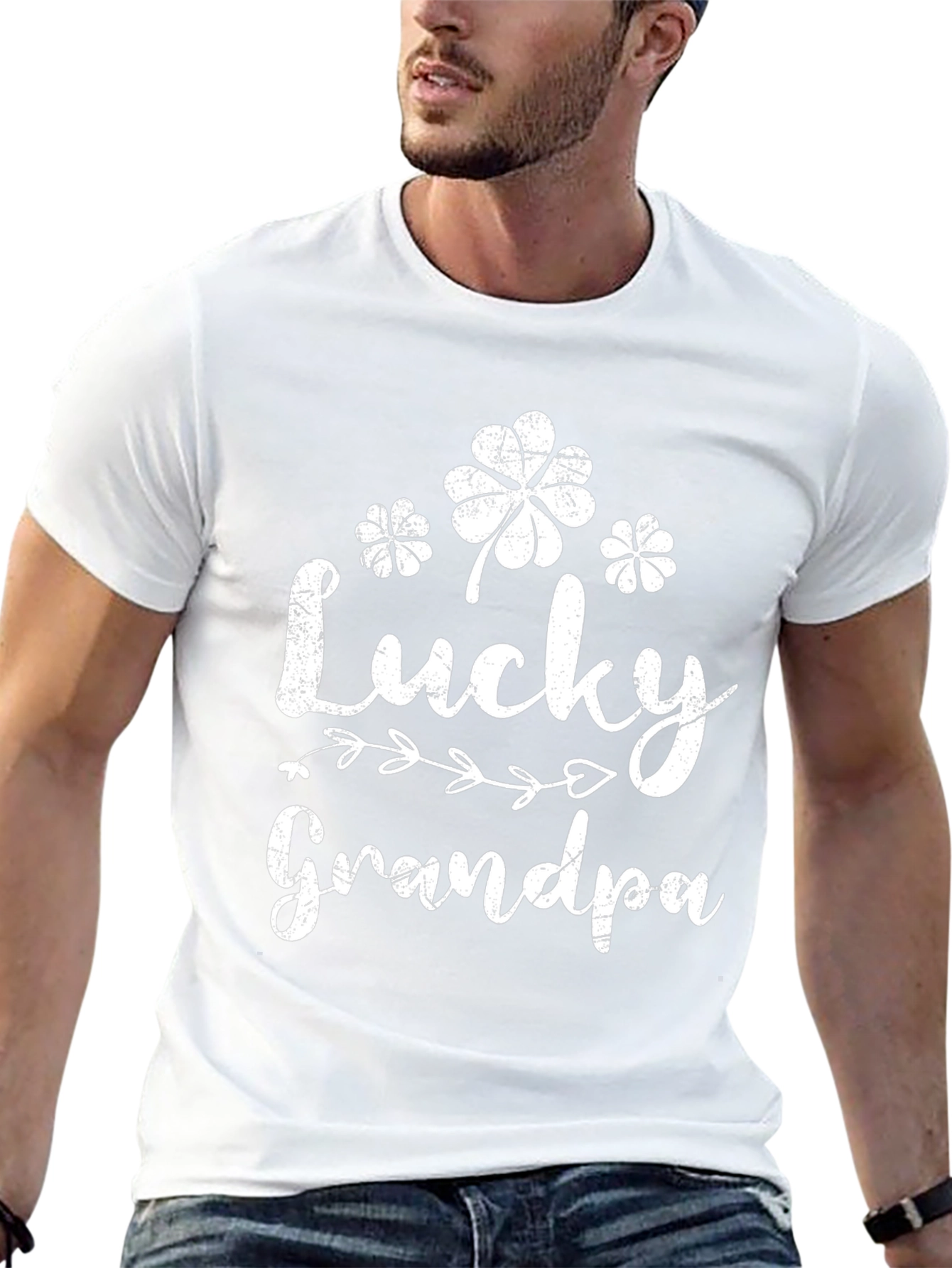 Lucky Grandpa St. Patricks Day Graphic T-Shirt