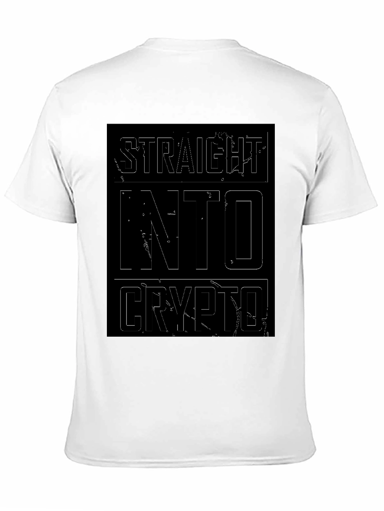 Straight Into Crypto Black T-Shirt