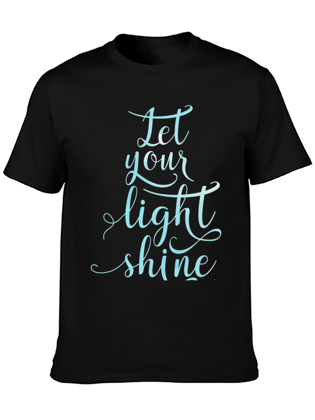 Let Your Light Shine Black T-Shirt