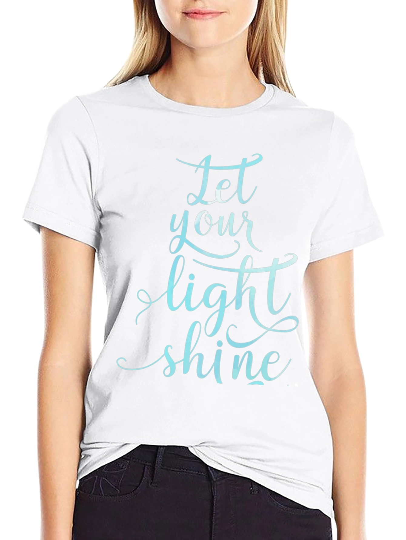 Let Your Light Shine Black T-Shirt