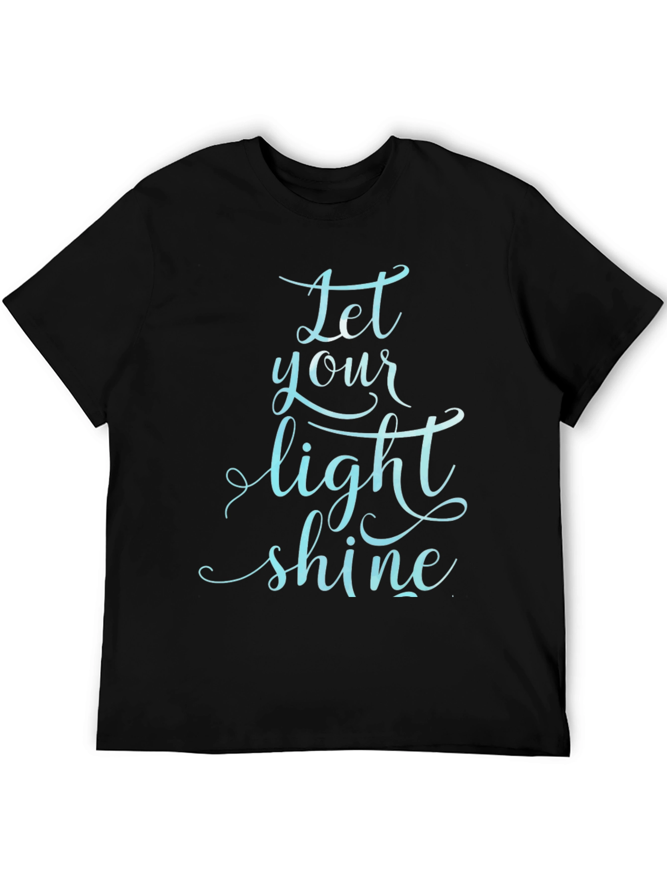 Let Your Light Shine Black T-Shirt