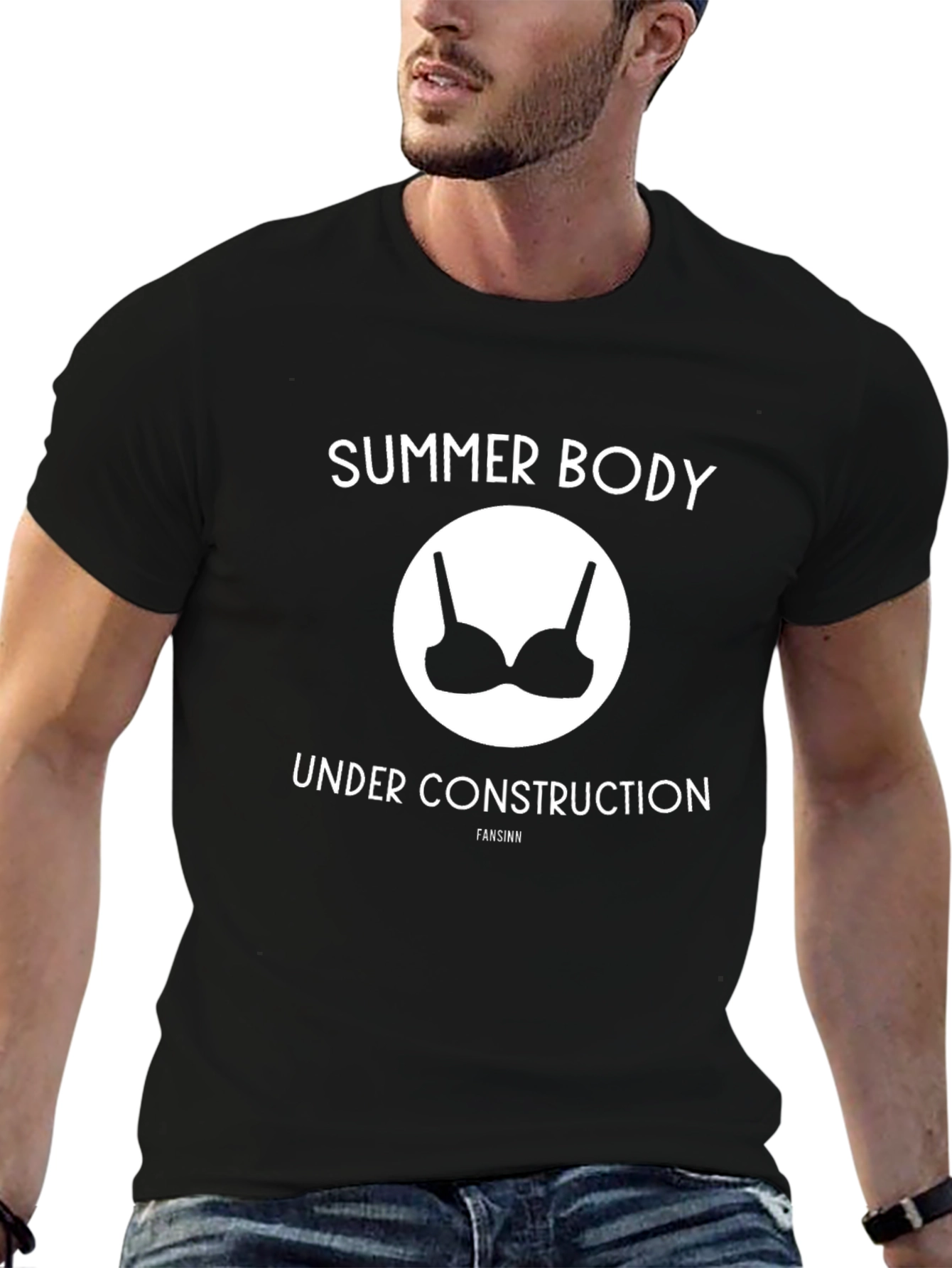 Summer Body Under Construction Graphic T-Shirt