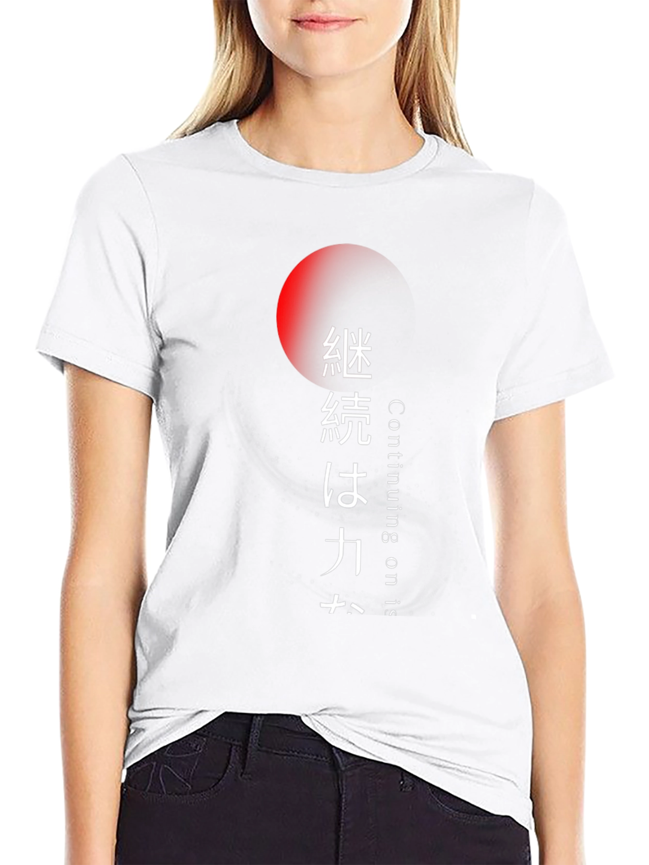 Japanese Style Graphic Tee - Continue On is Power
