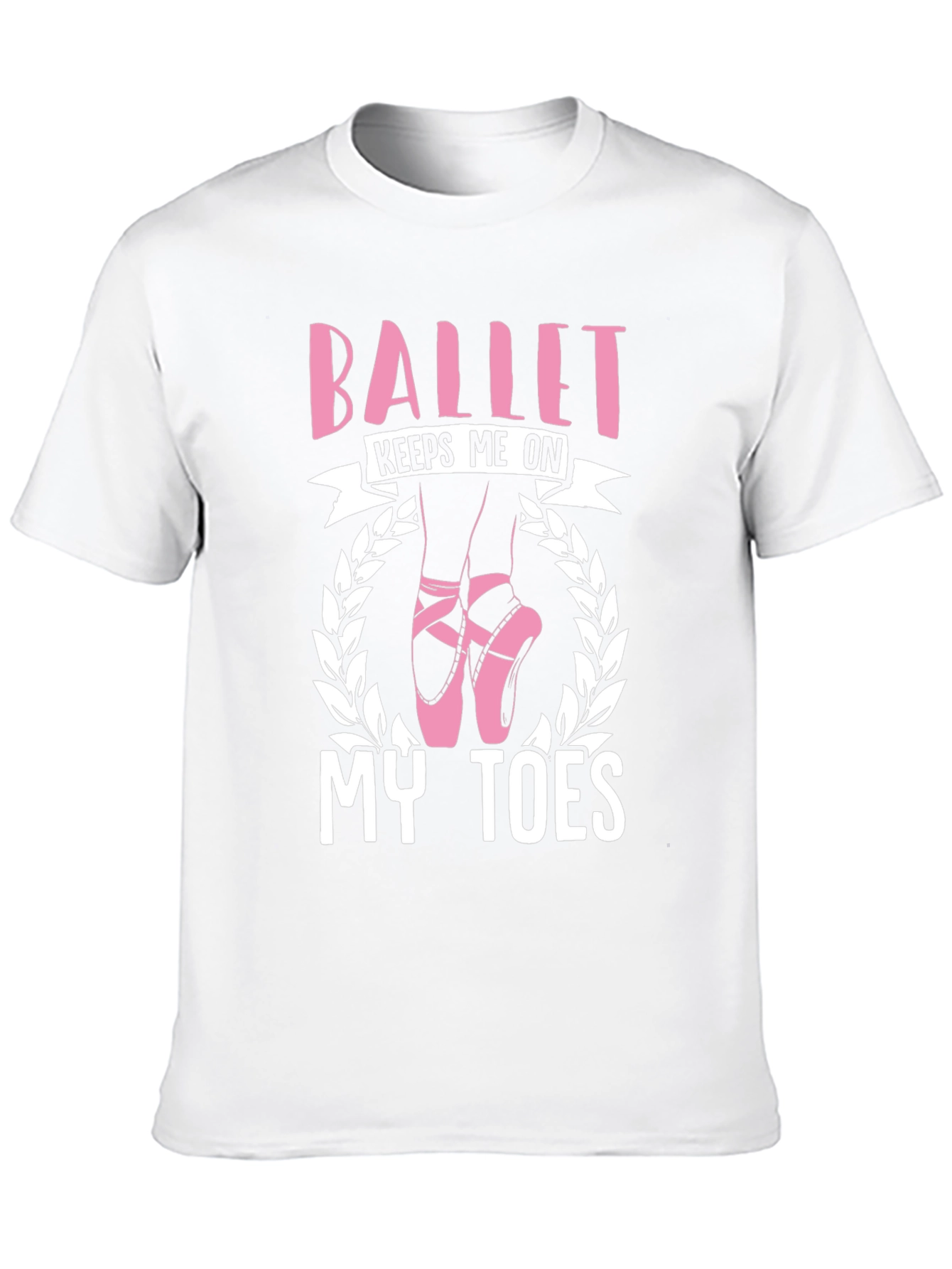 Ballet Keeps Me On My Toes Black T-Shirt