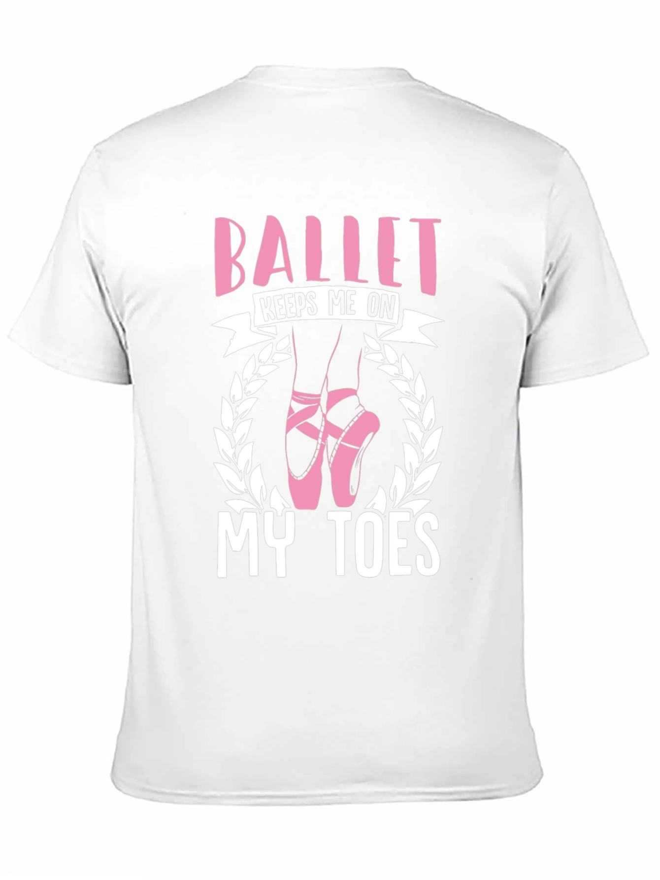 Ballet Keeps Me On My Toes Black T-Shirt