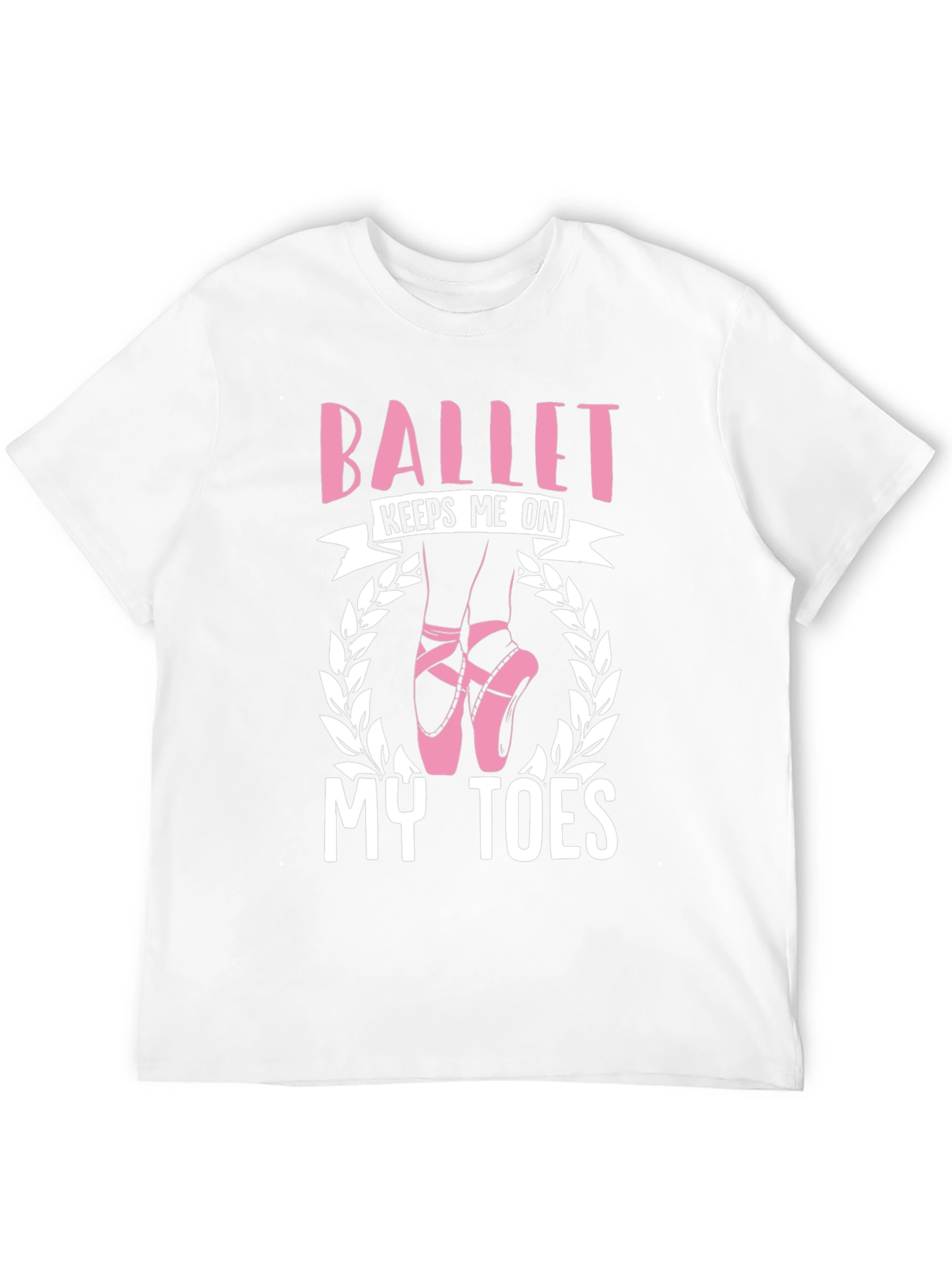 Ballet Keeps Me On My Toes Black T-Shirt