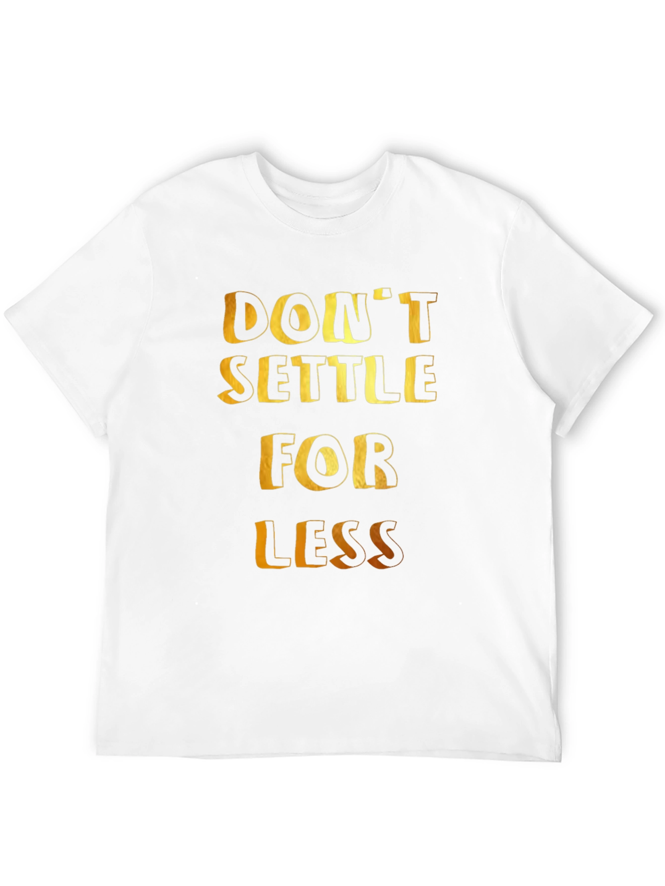 Dont Settle For Less Graphic Tee - Black