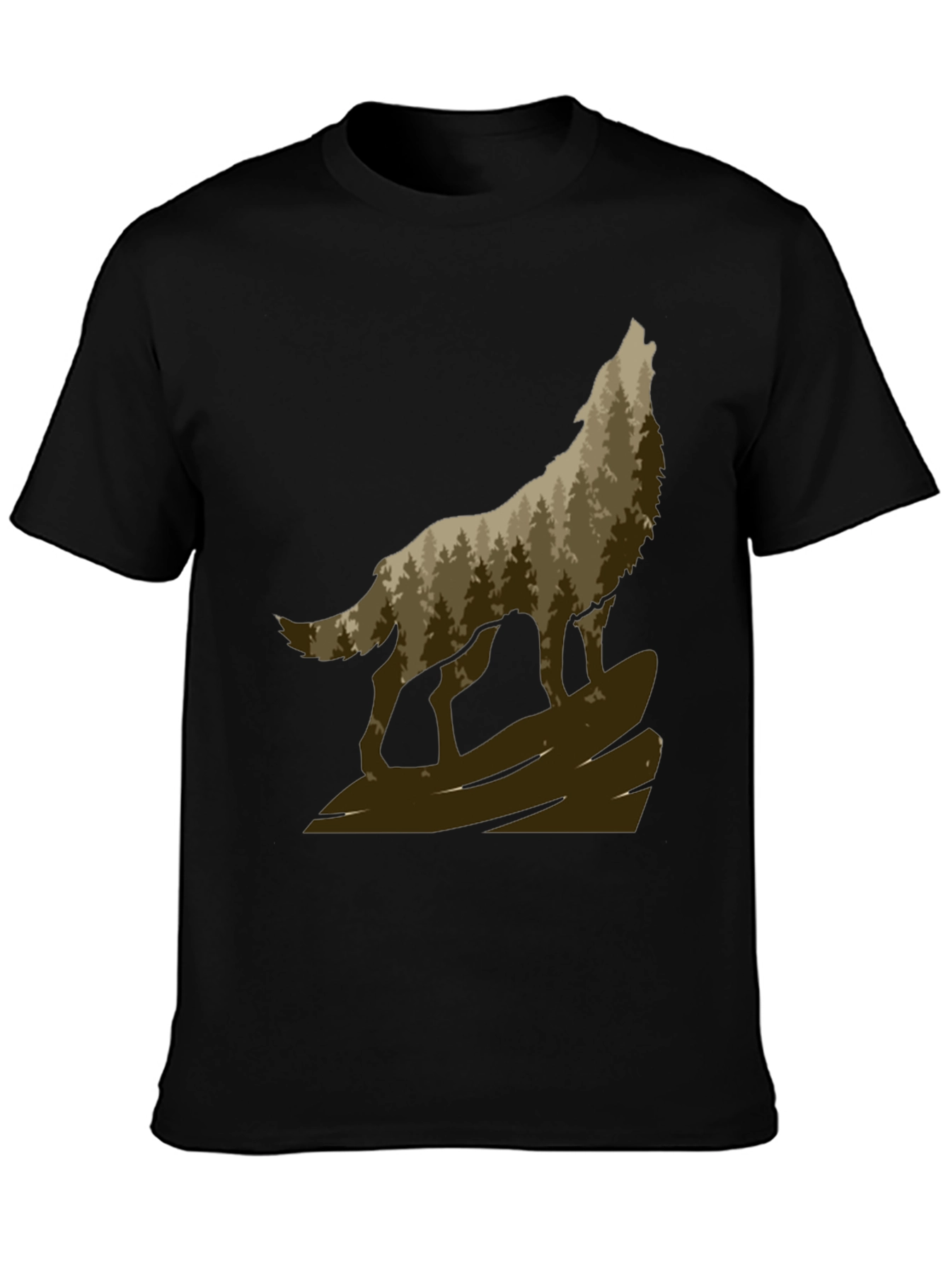 Wolf Howling in the Woods T-Shirt