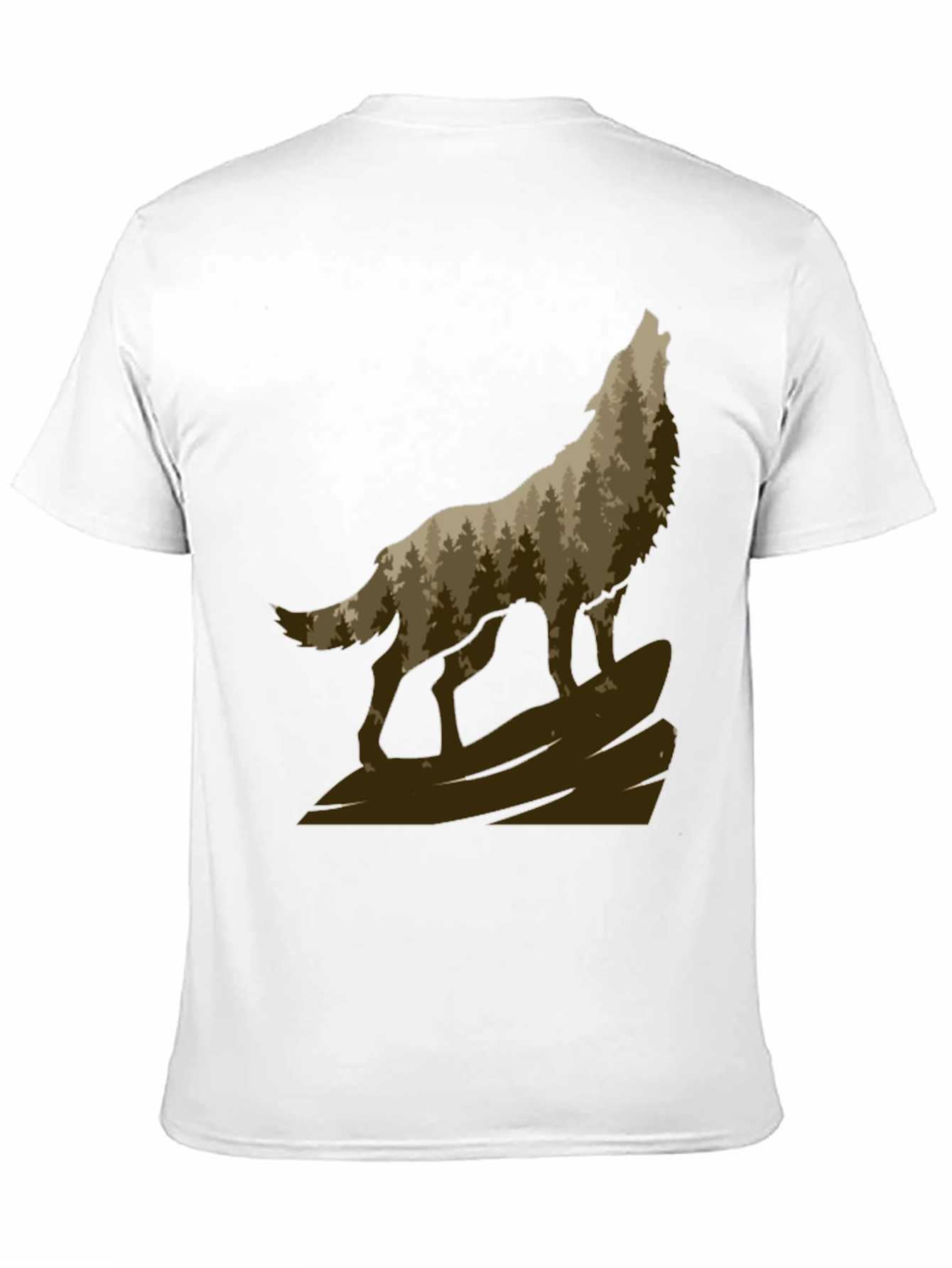 Wolf Howling in the Woods T-Shirt