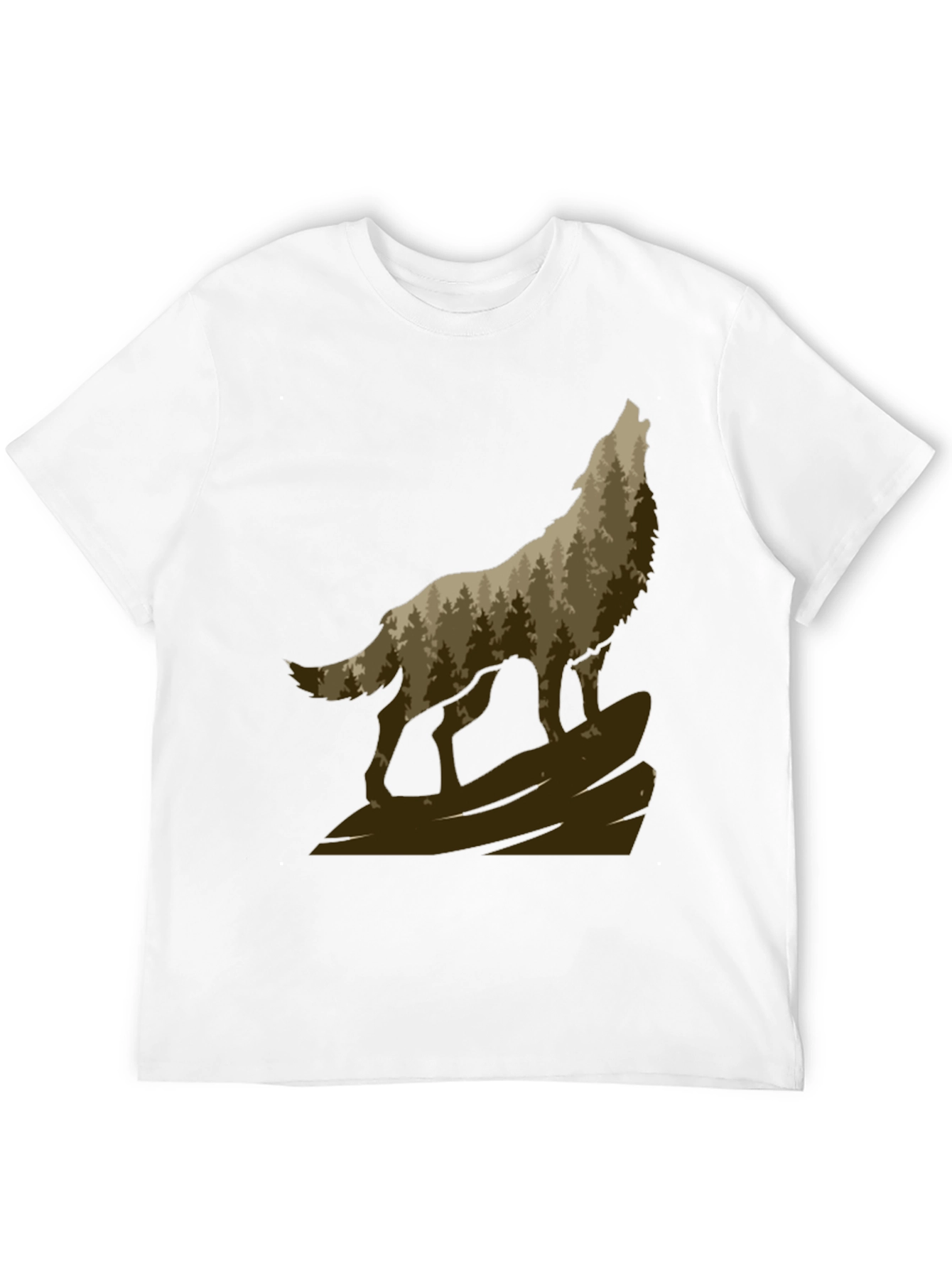 Wolf Howling in the Woods T-Shirt