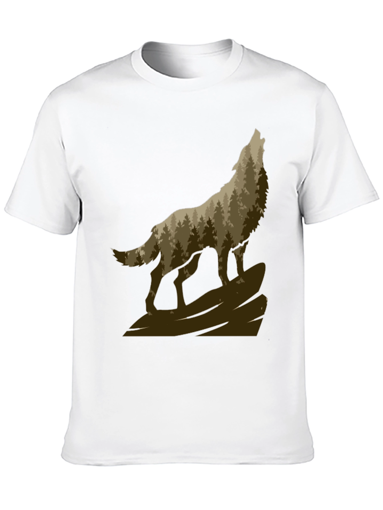 Wolf Howling in the Woods T-Shirt