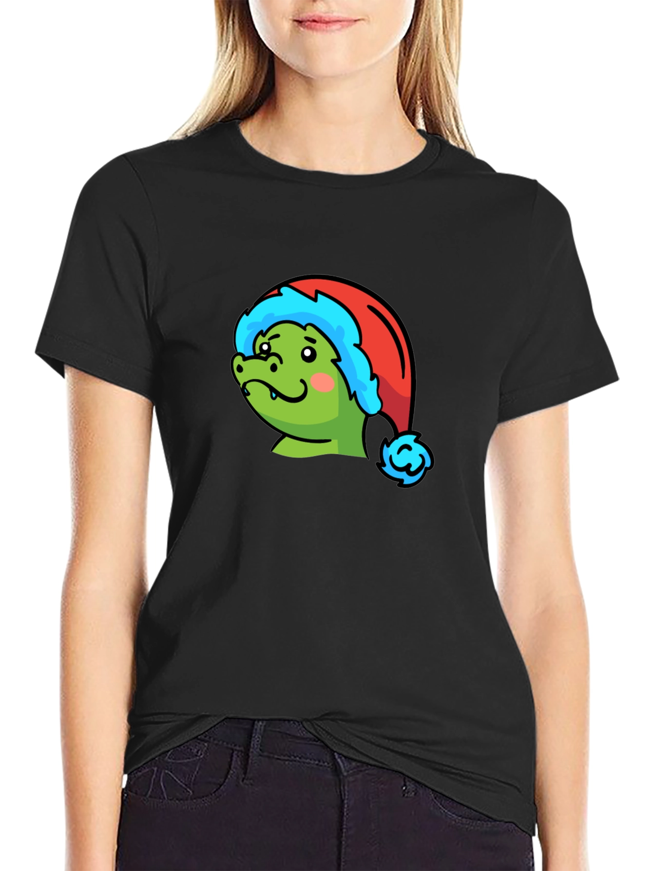 Festive Dino Tee - Holiday Apparel