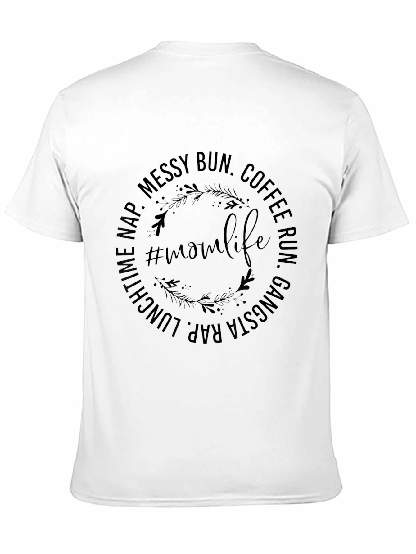 Mom Life Graphic T-Shirt - Black