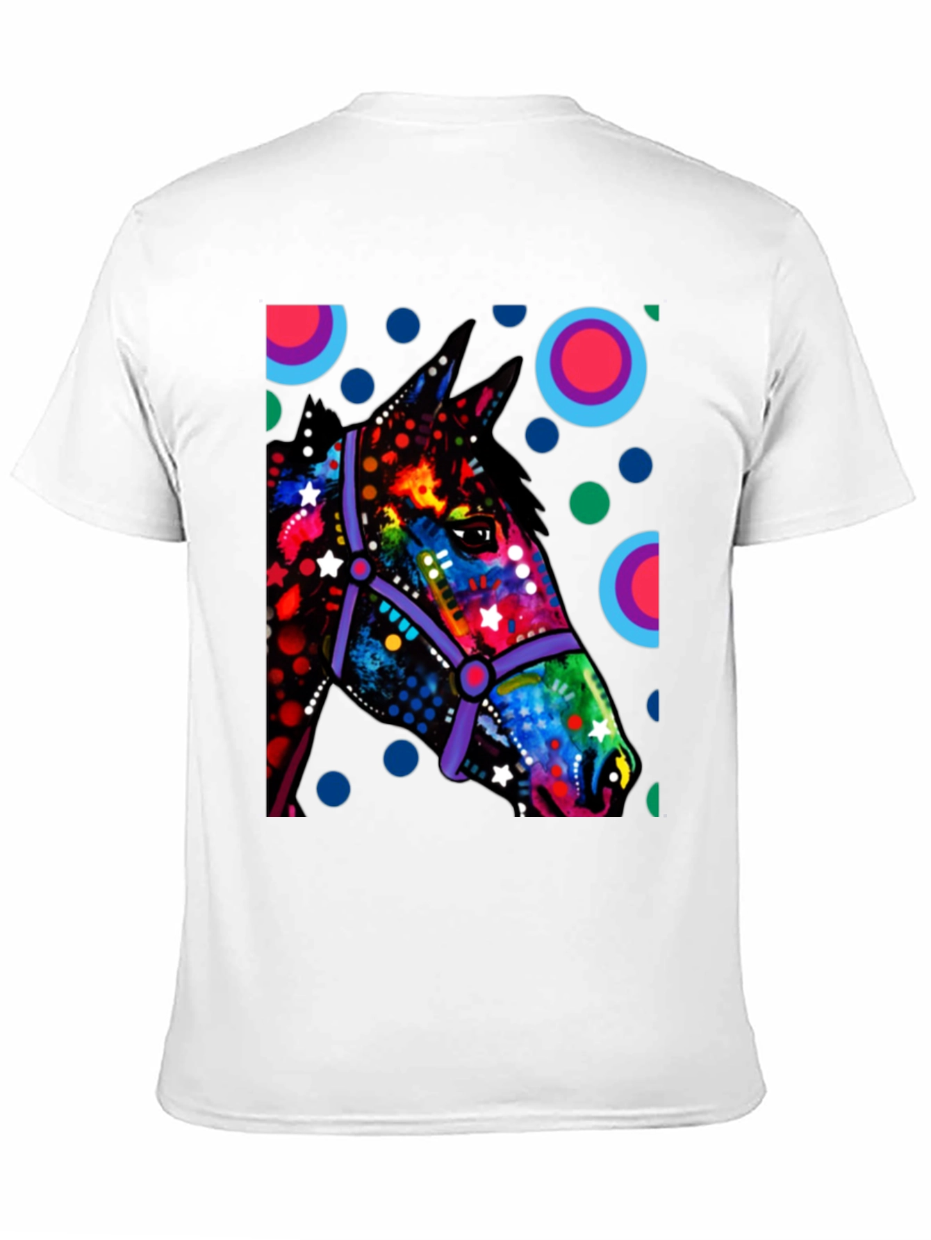 Vibrant Horse Graphic Tee - Unique Art T-Shirt