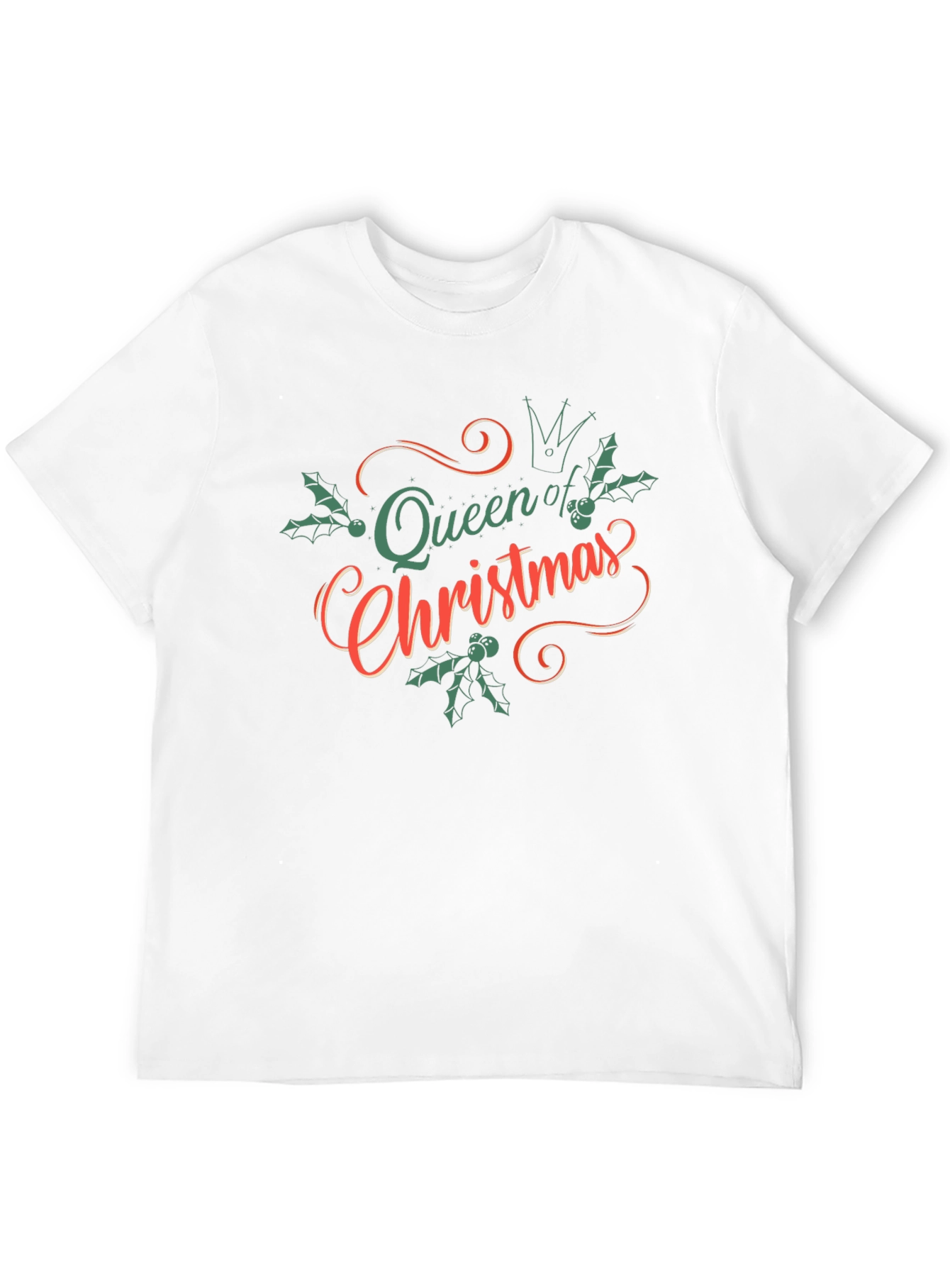 Queen of Christmas Black Graphic Tee
