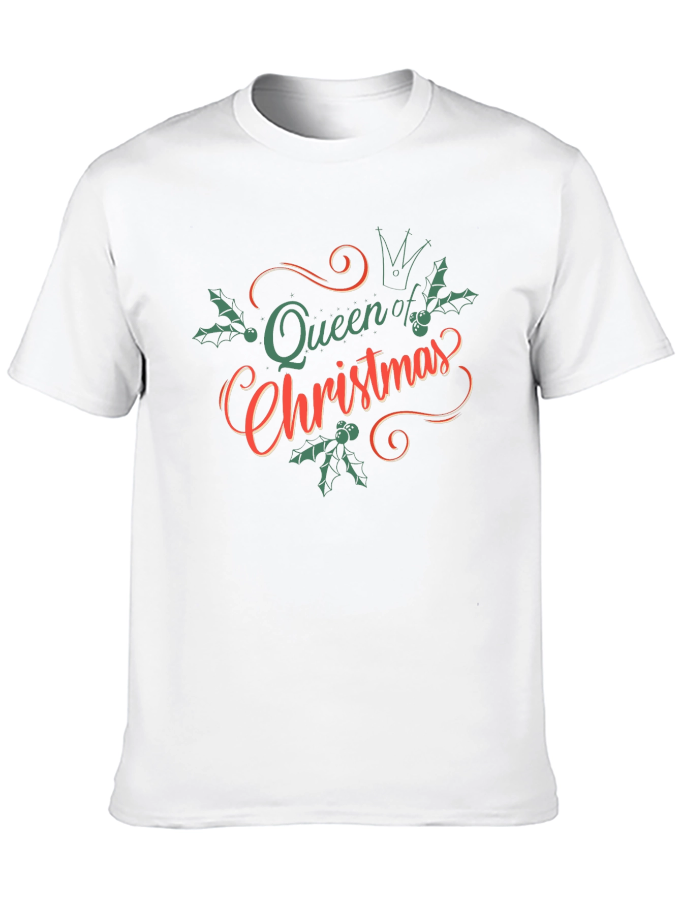 Queen of Christmas Black Graphic Tee