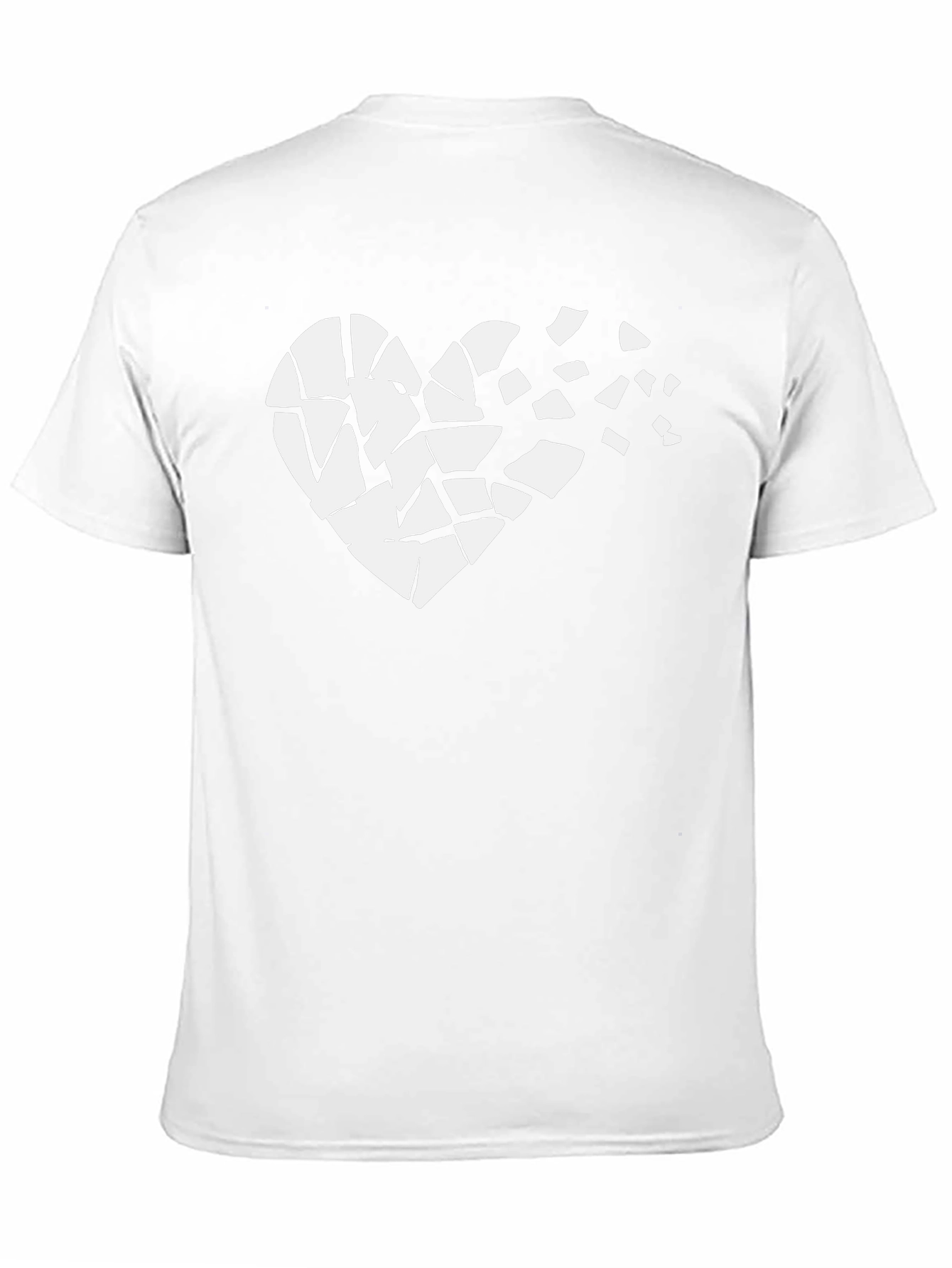 Broken Heart Graphic Black T-Shirt