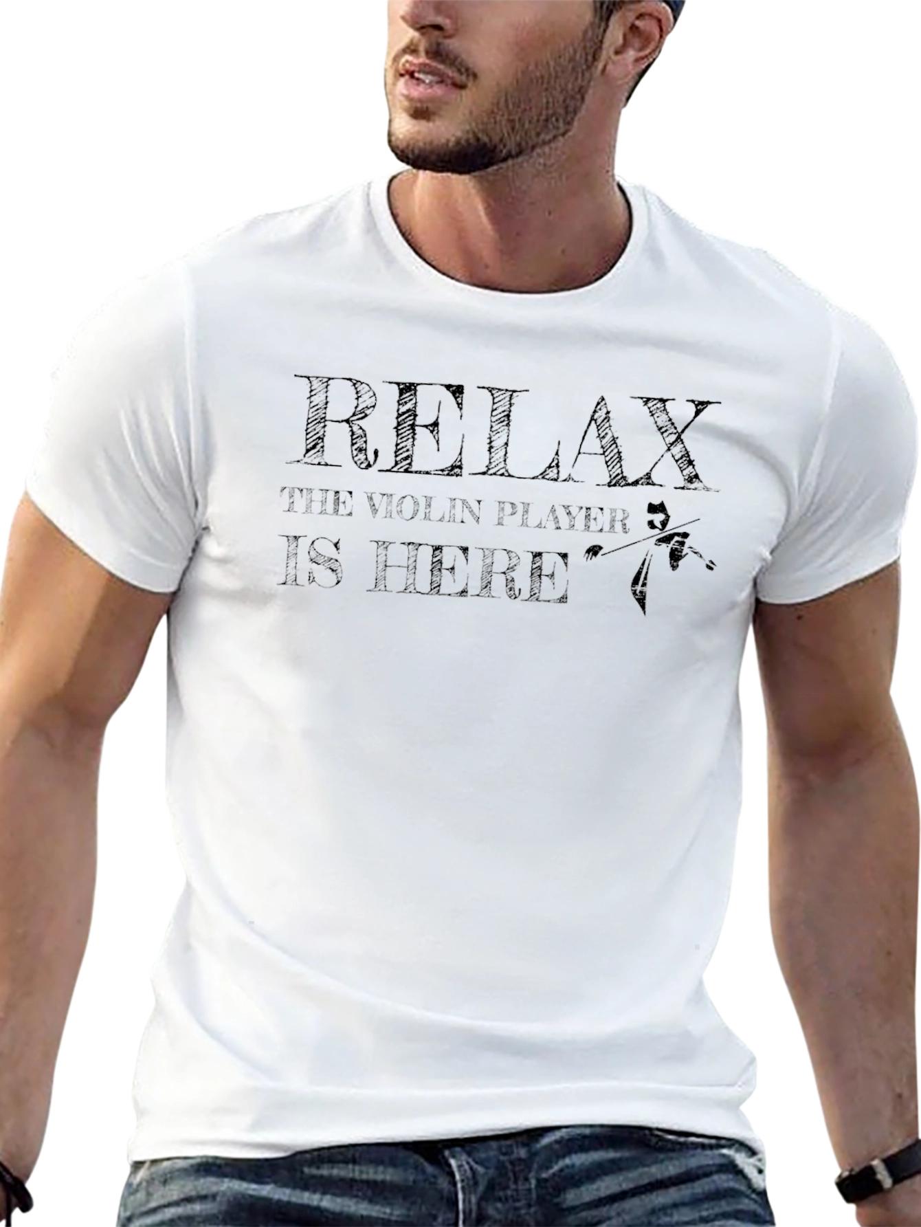 Relax Violin Player T-Shirt