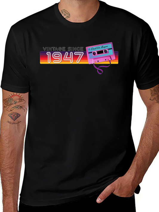 Vintage Since 1947 Cassette Graphic T-Shirt