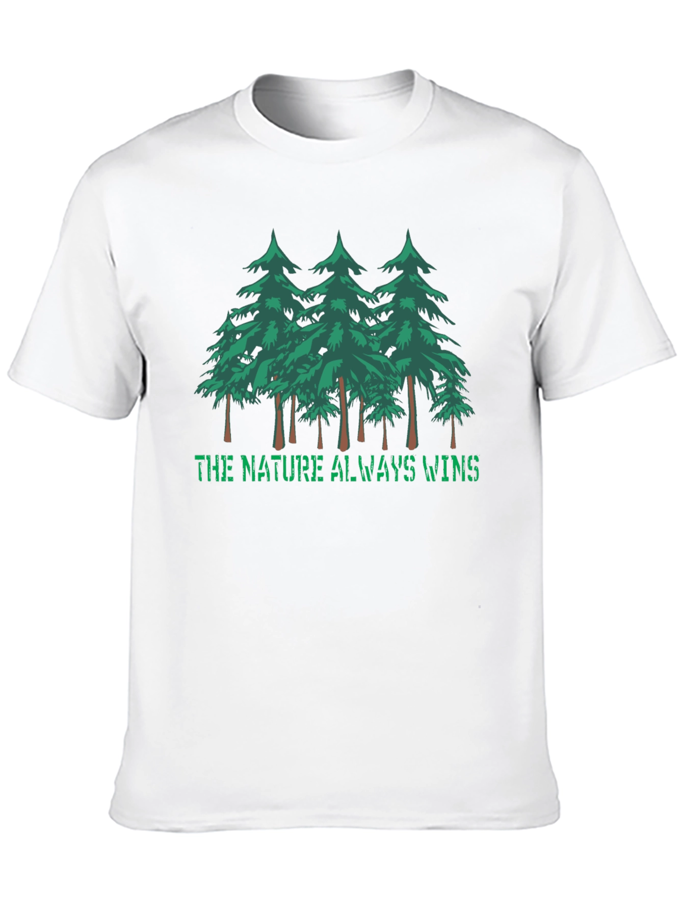 Nature Wins Black Graphic Tee