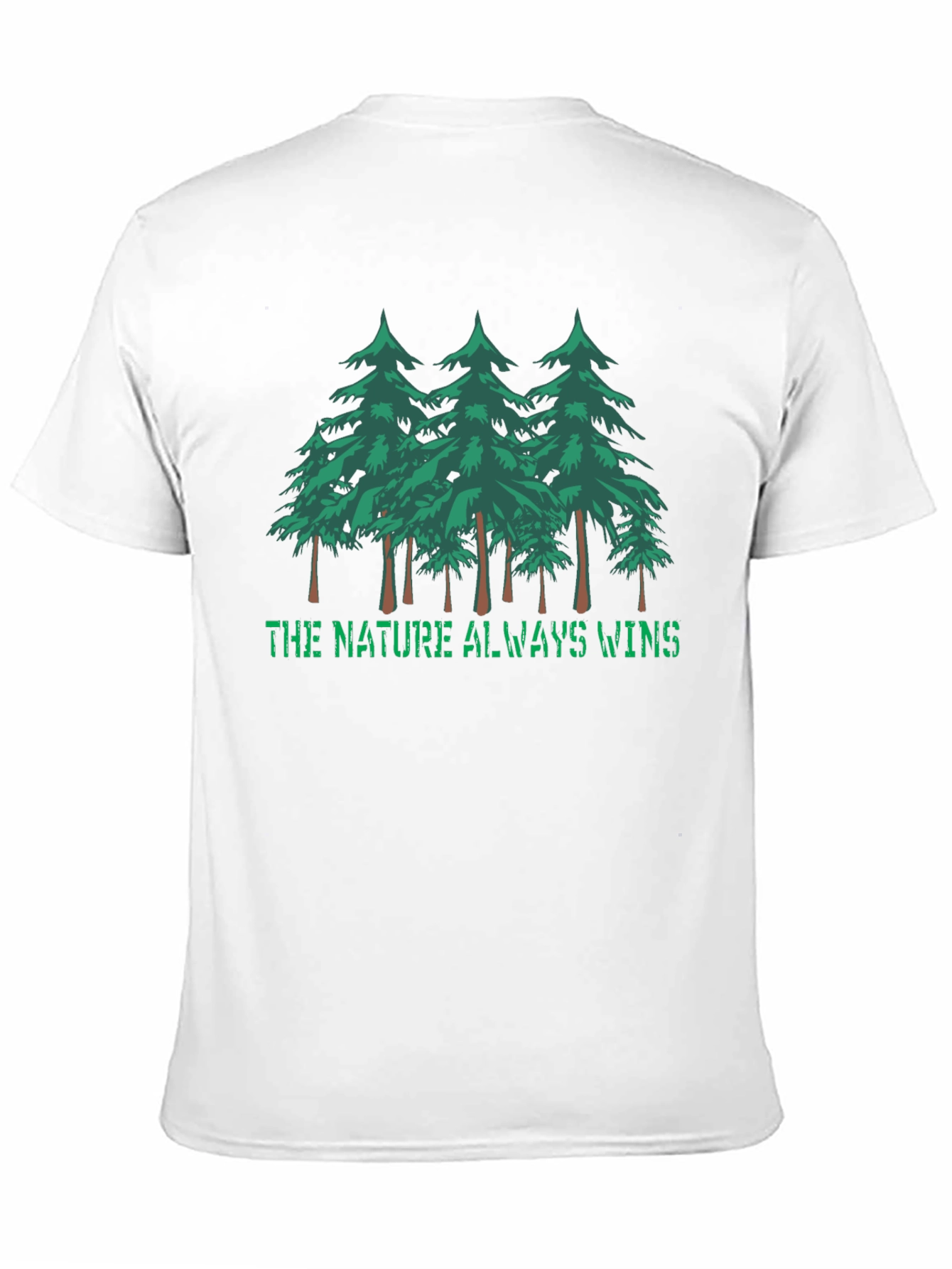 Nature Wins Black Graphic Tee