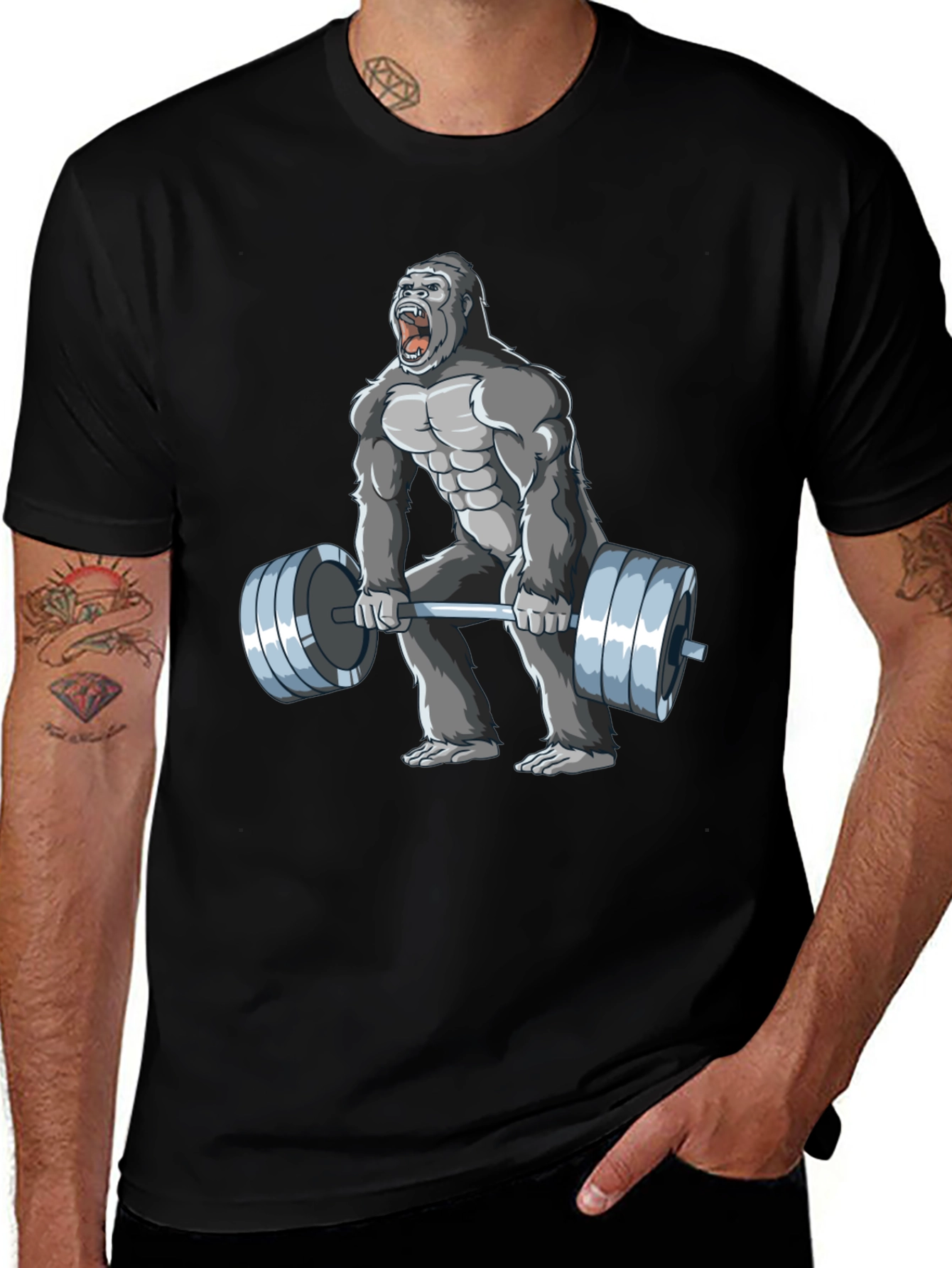 Gorilla Gym T-Shirt - Black