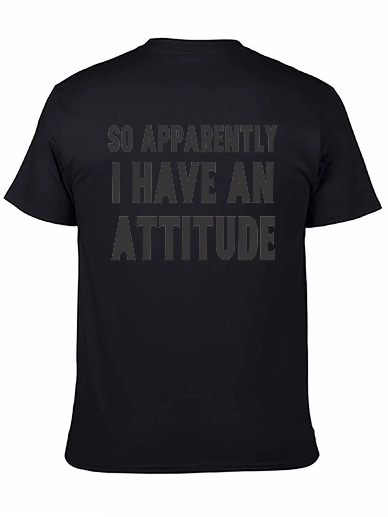 Attitude Slogan Graphic Print T-Shirt