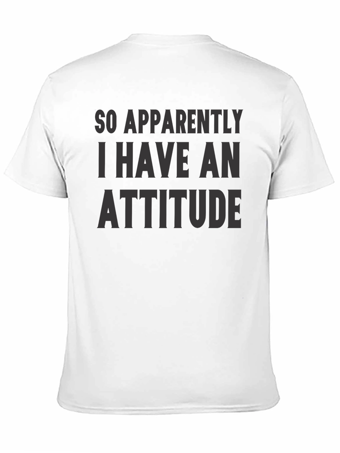 Attitude Slogan Graphic Print T-Shirt