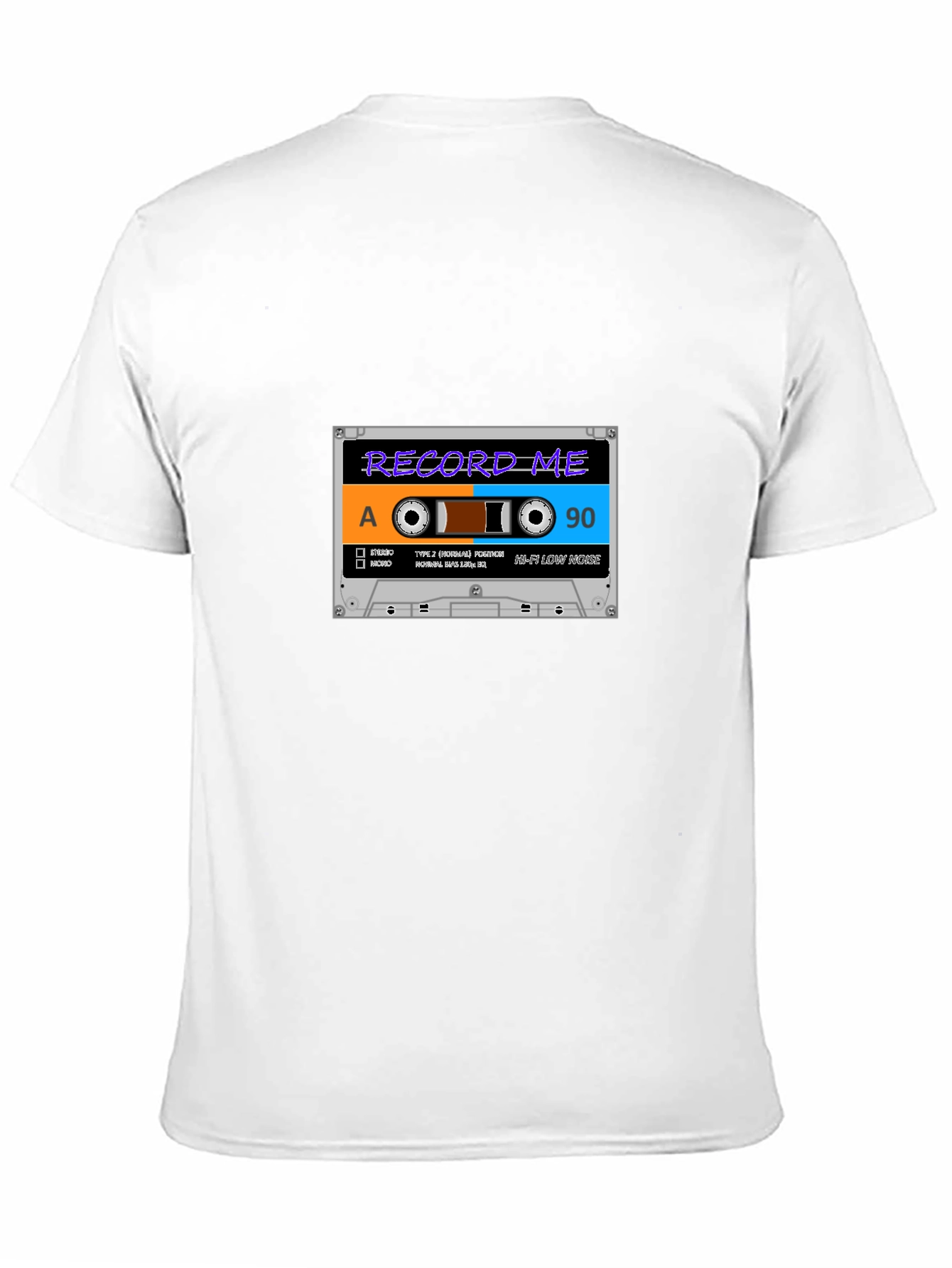Retro Cassette Tape Graphic Black T-Shirt