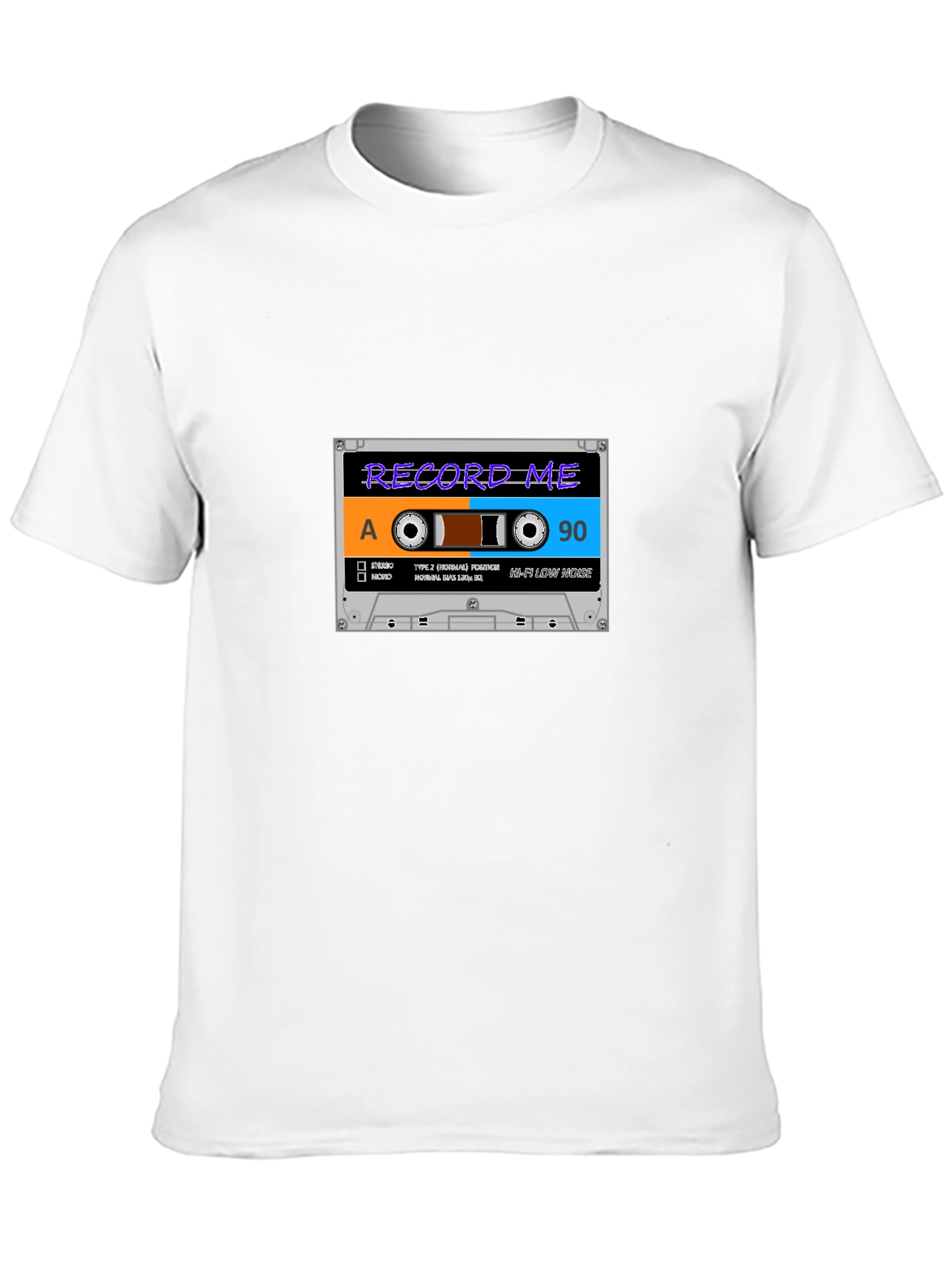 Retro Cassette Tape Graphic Black T-Shirt