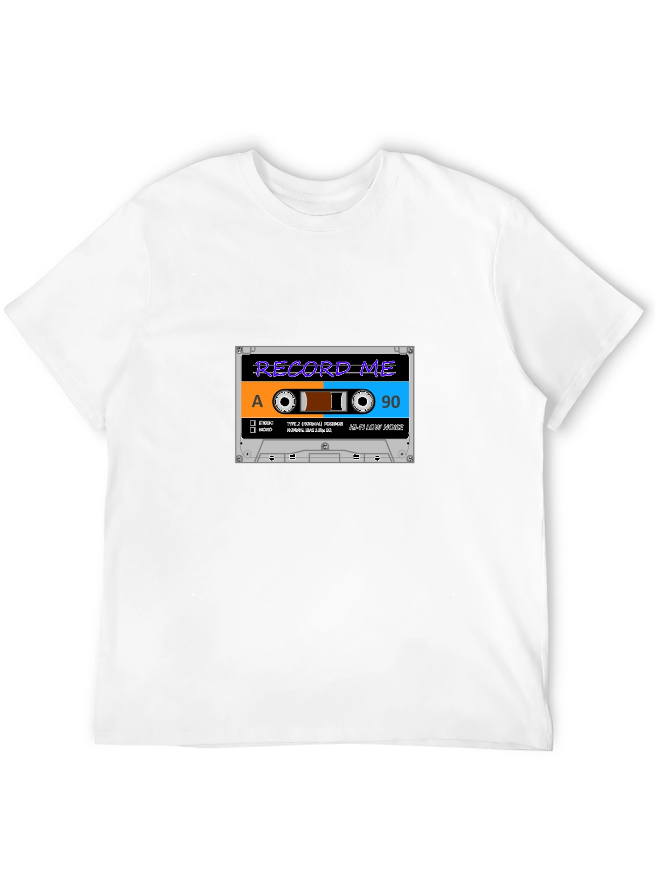 Retro Cassette Tape Graphic Black T-Shirt