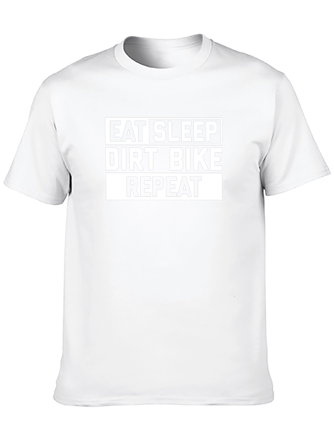 Eat Sleep Dirt Bike Repeat Black T-Shirt