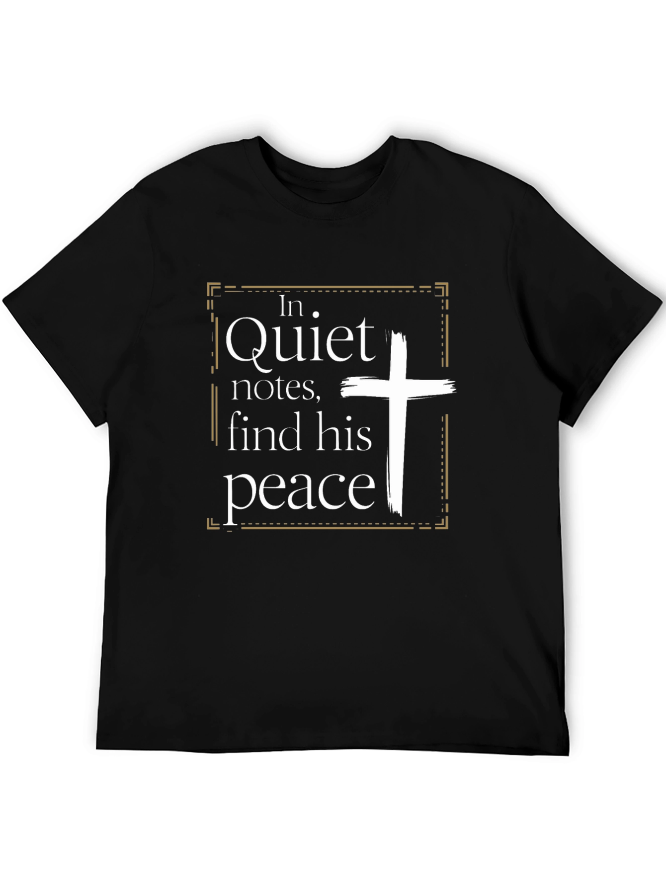 Quiet Notes Find His Peace Christian T-Shirt