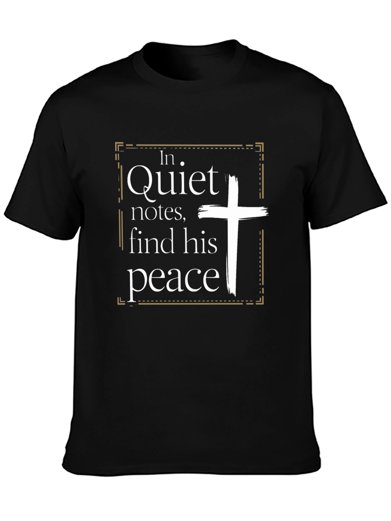 Quiet Notes Find His Peace Christian T-Shirt