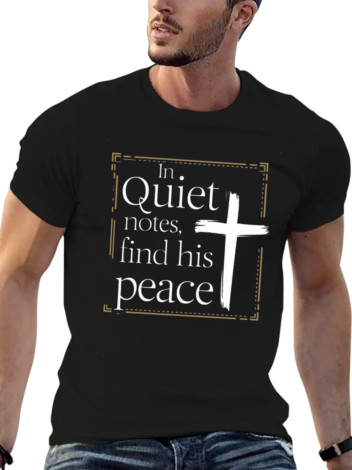 Quiet Notes Find His Peace Christian T-Shirt