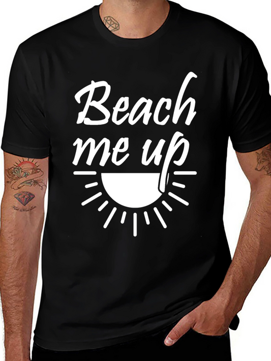 Beach Me Up Black Graphic Tee