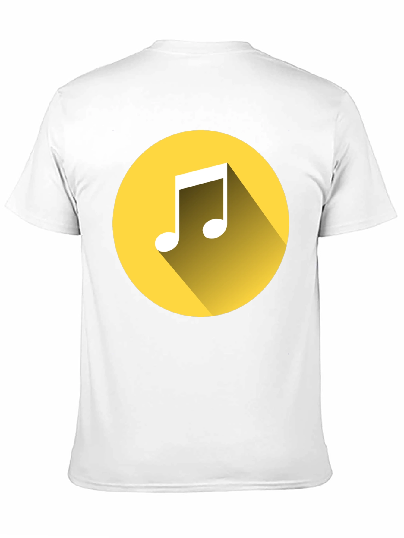 Music Note Graphic Tee - Black Cotton T-Shirt