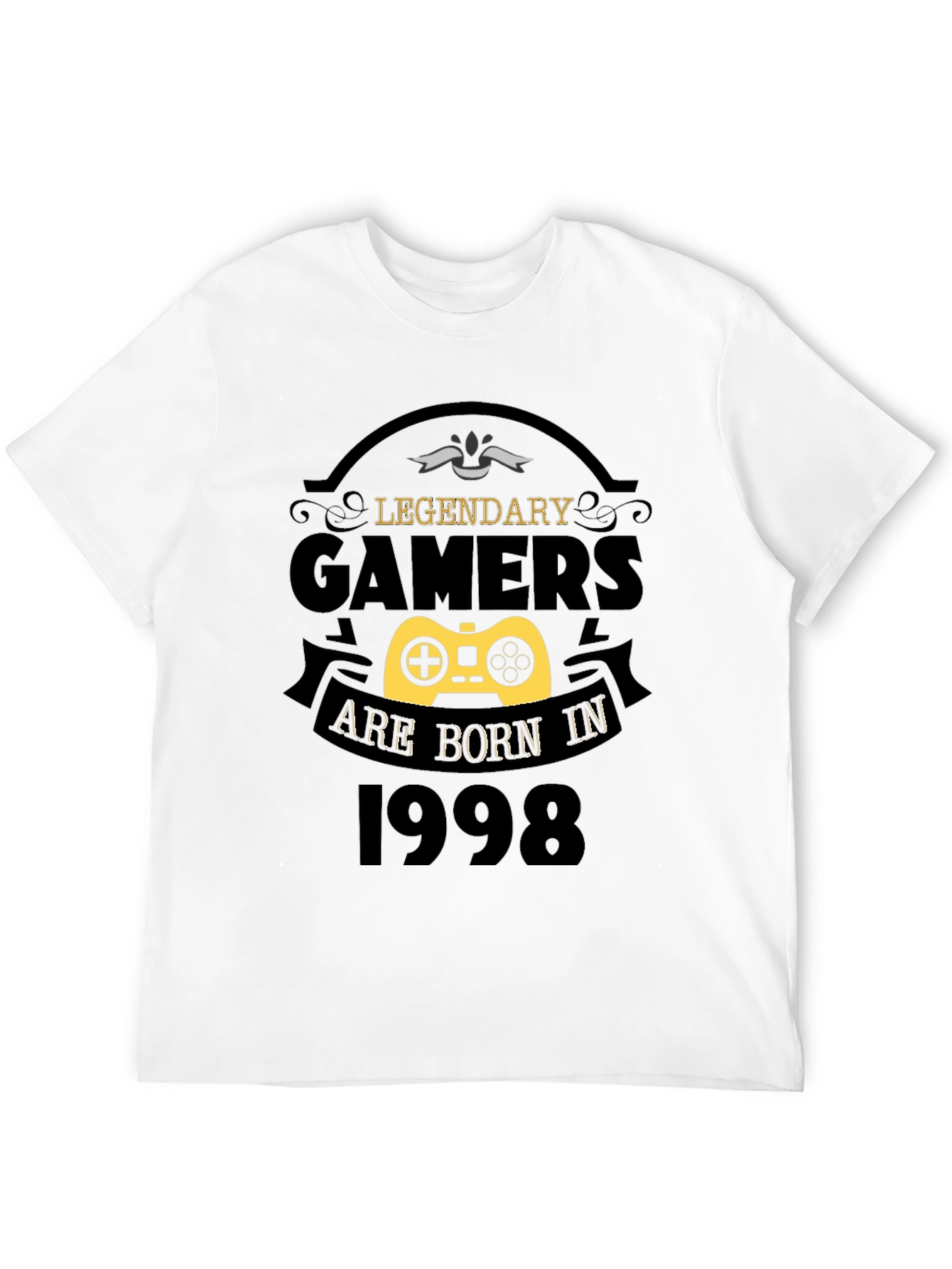 Legendary Gamers Born in 1998 Black T-Shirt