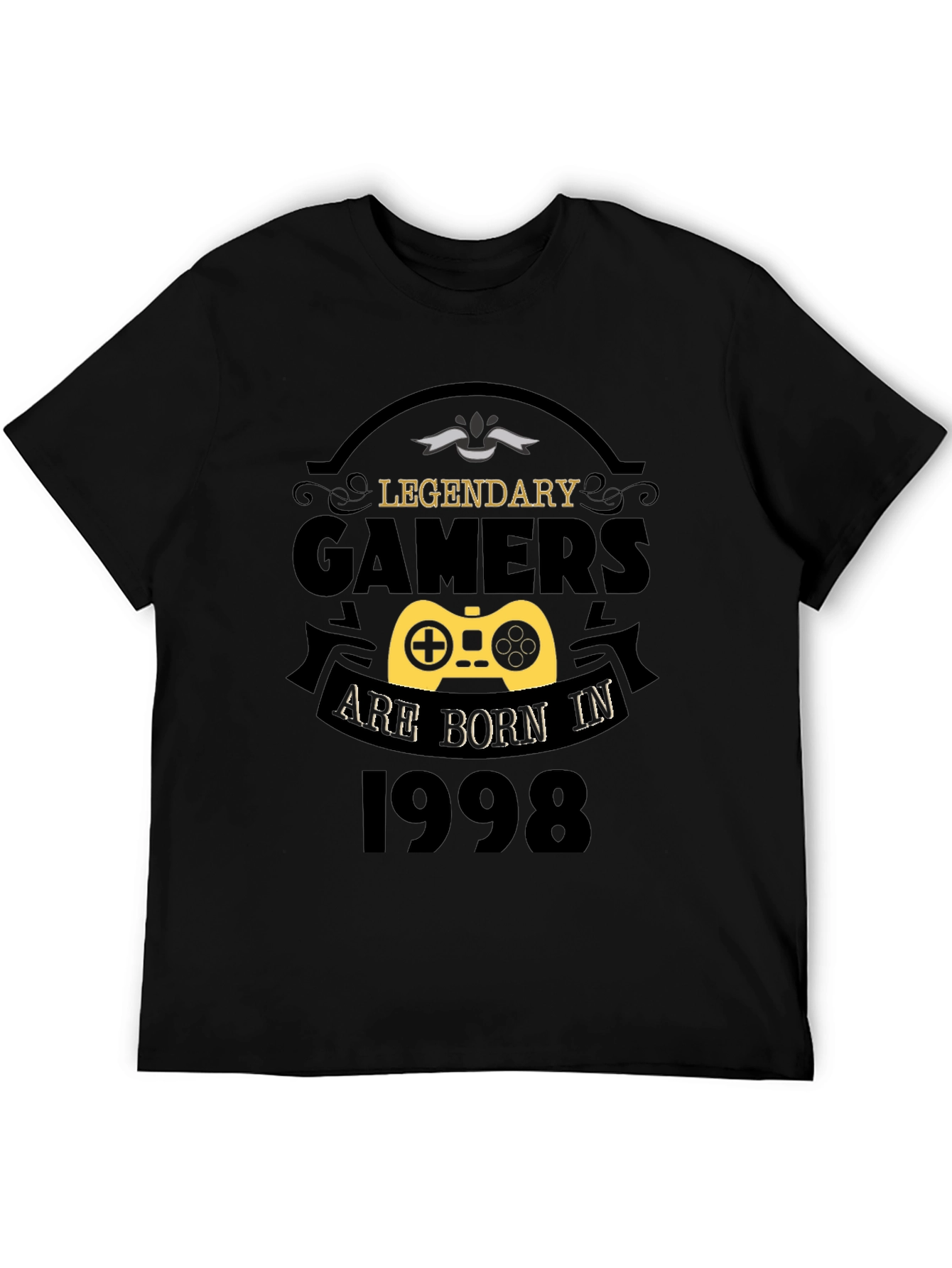 Legendary Gamers Born in 1998 Black T-Shirt