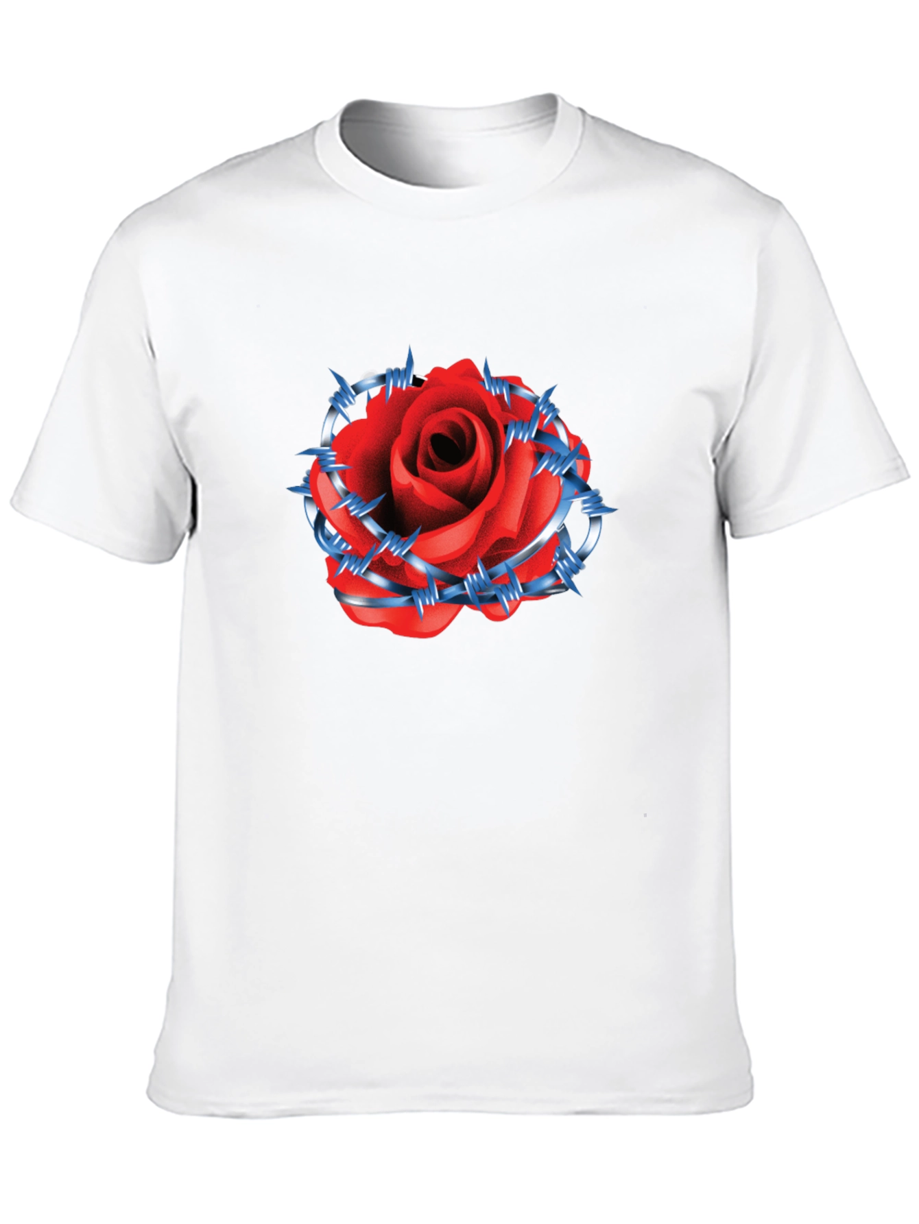 Rose & Barbed Wire Graphic Tee